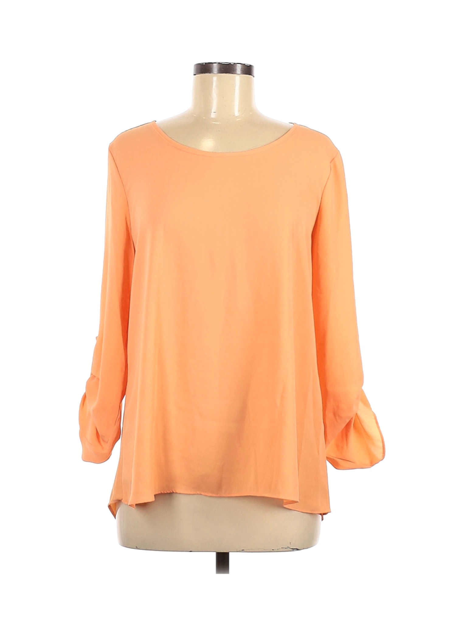 Moa Moa Women Orange 3/4 Sleeve Blouse M | eBay