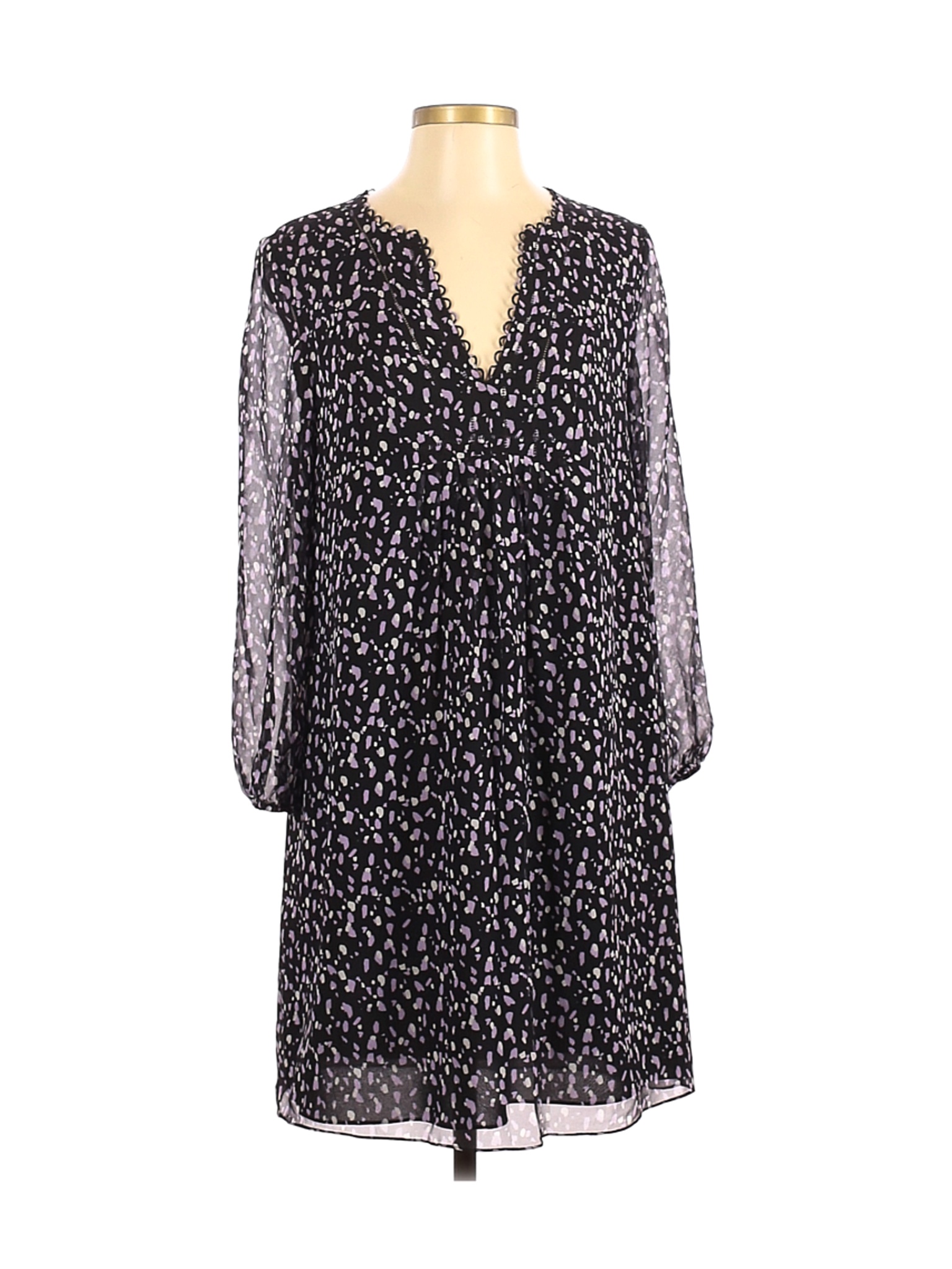 Diane von Furstenberg Women Purple Casual Dress 4 | eBay