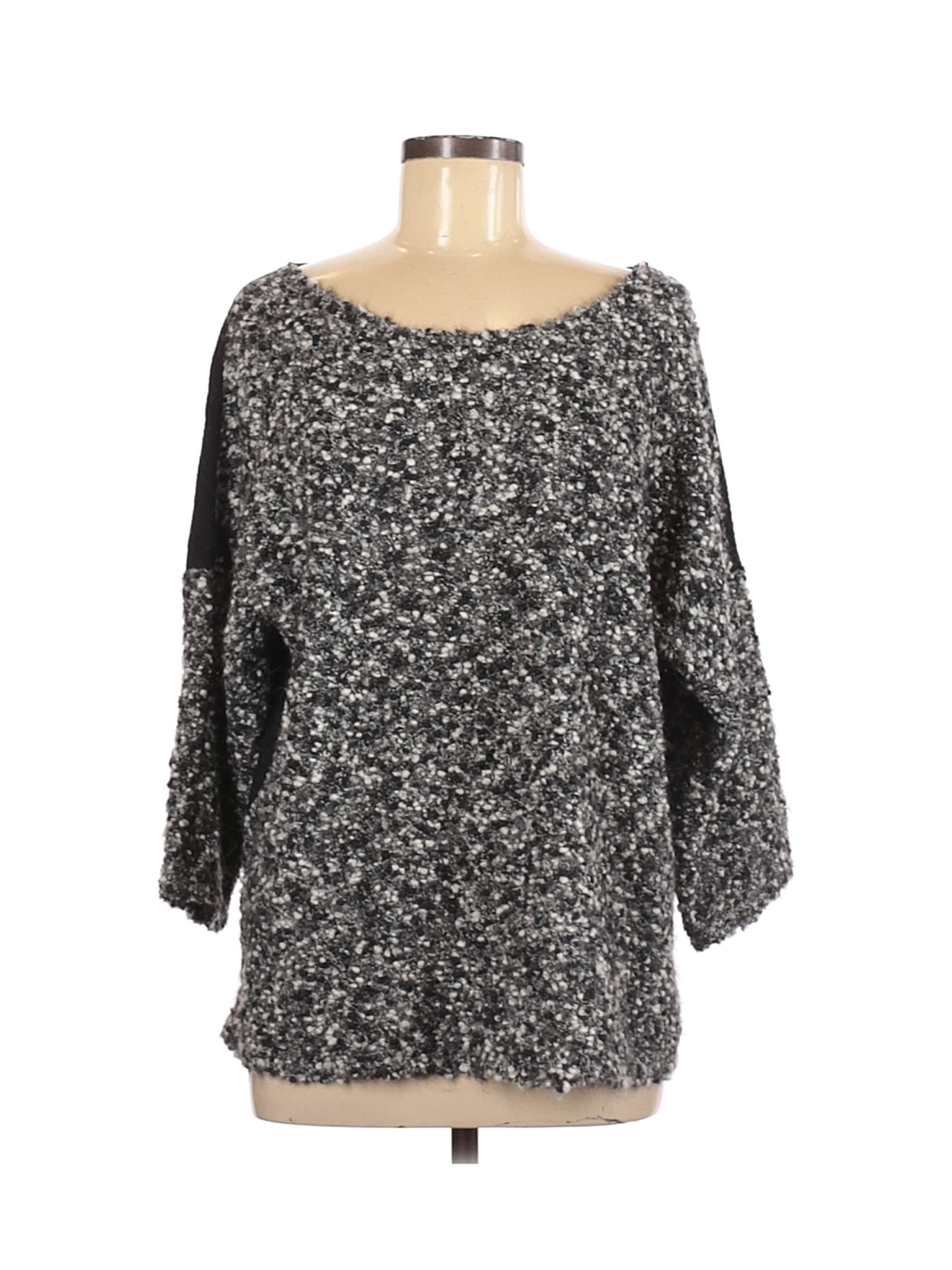 Eileen Fisher Women Gray Wool Pullover Sweater L | eBay