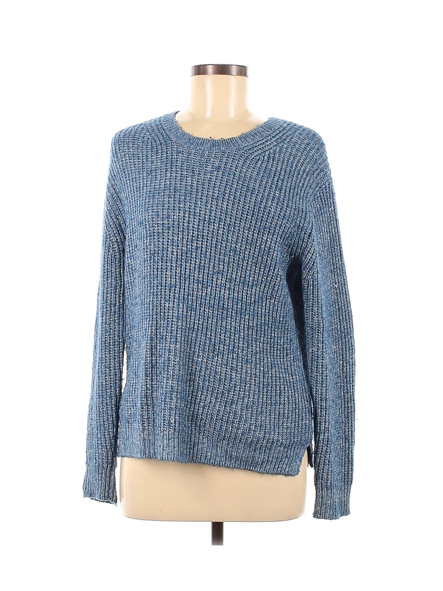 Uniqlo Color Block Blue Pullover Sweater Size M - 59% off | thredUP