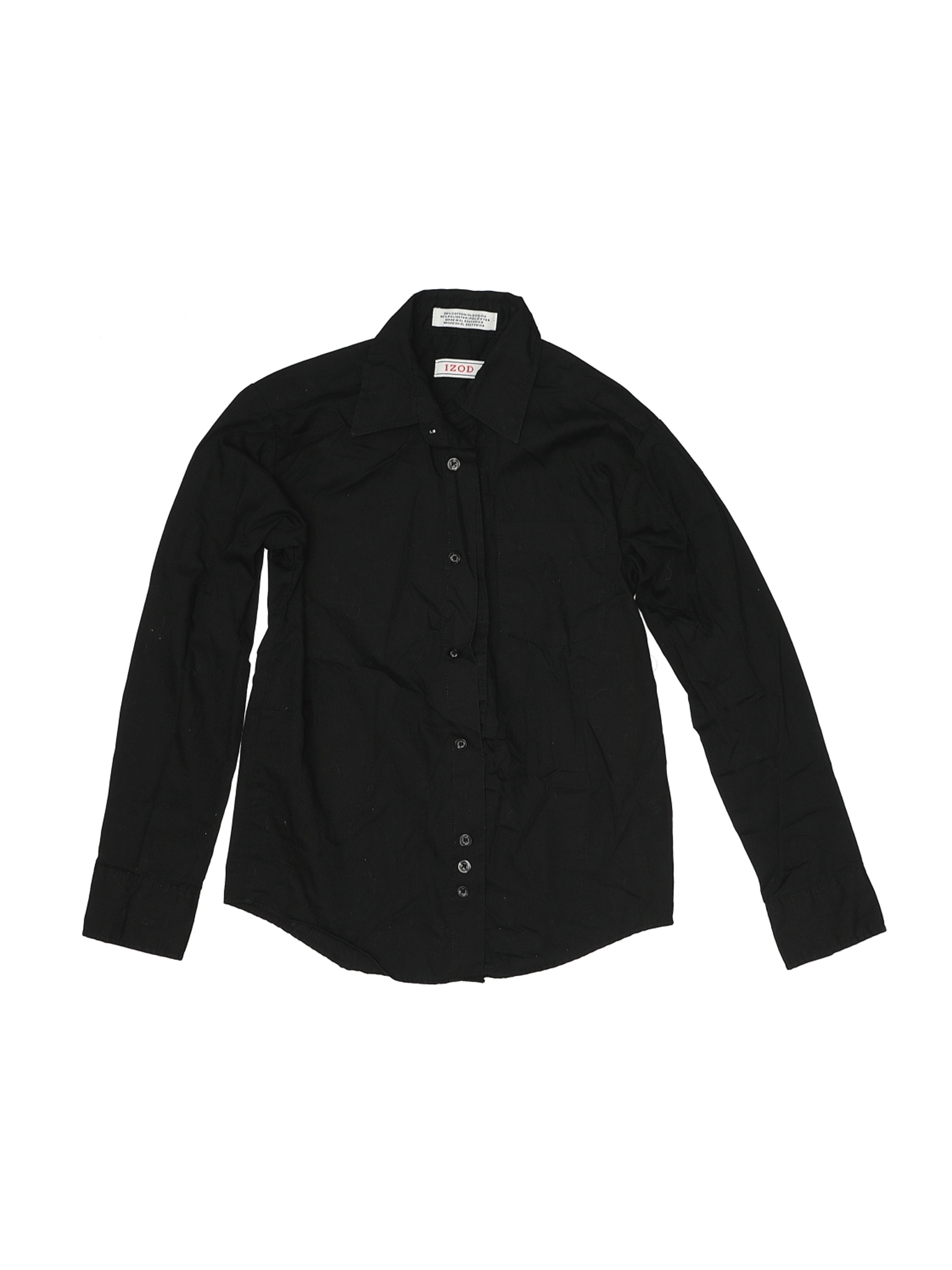 IZOD Boys Black Long Sleeve Button-Down Shirt 8 | eBay