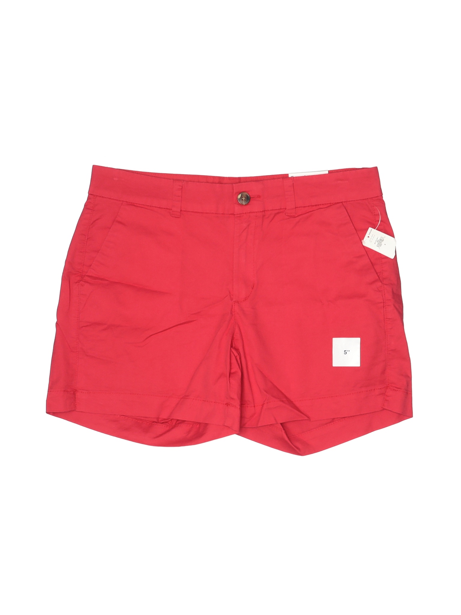 red khaki shorts