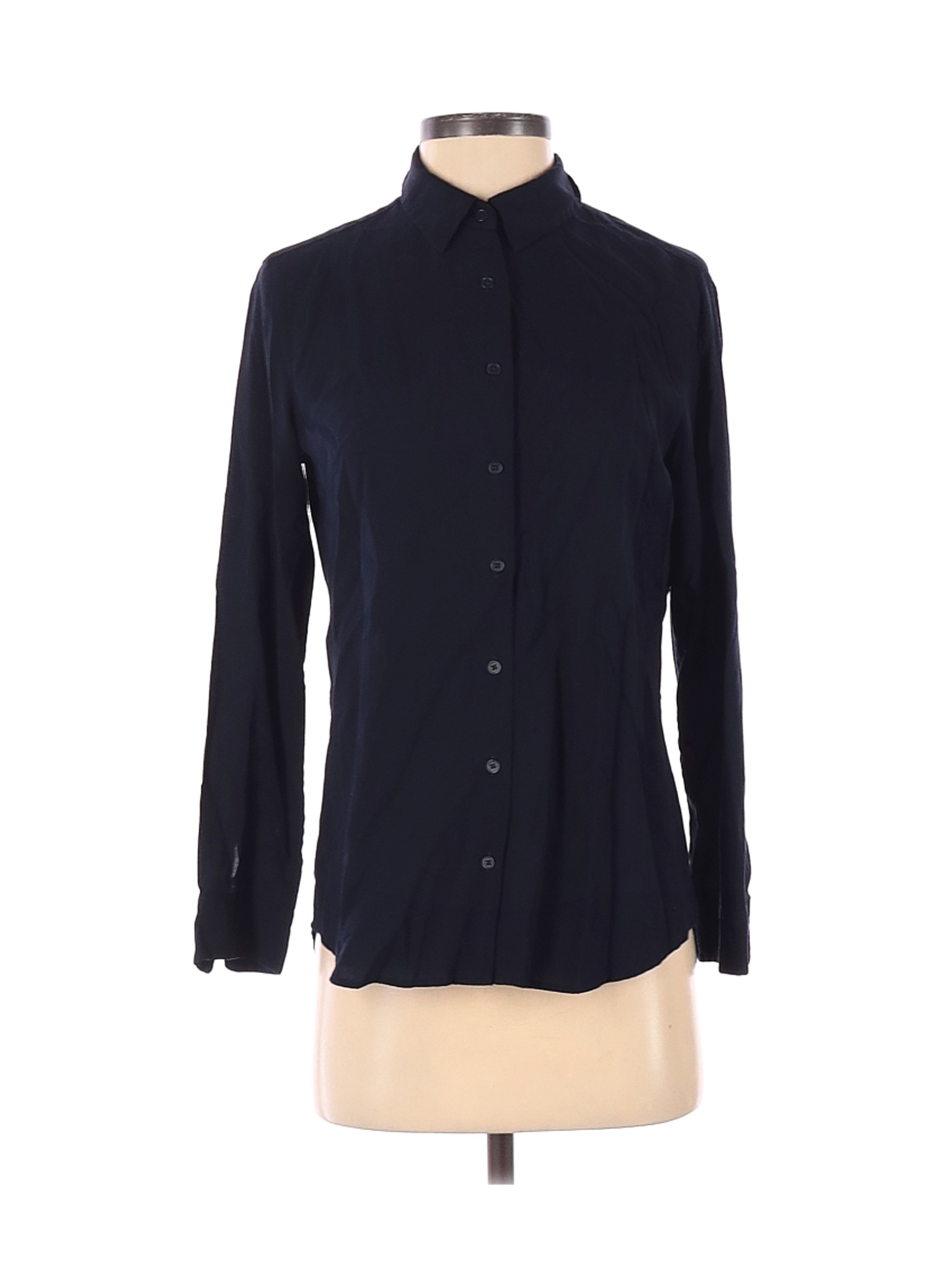 Uniqlo Women Black Long Sleeve Blouse XS | eBay
