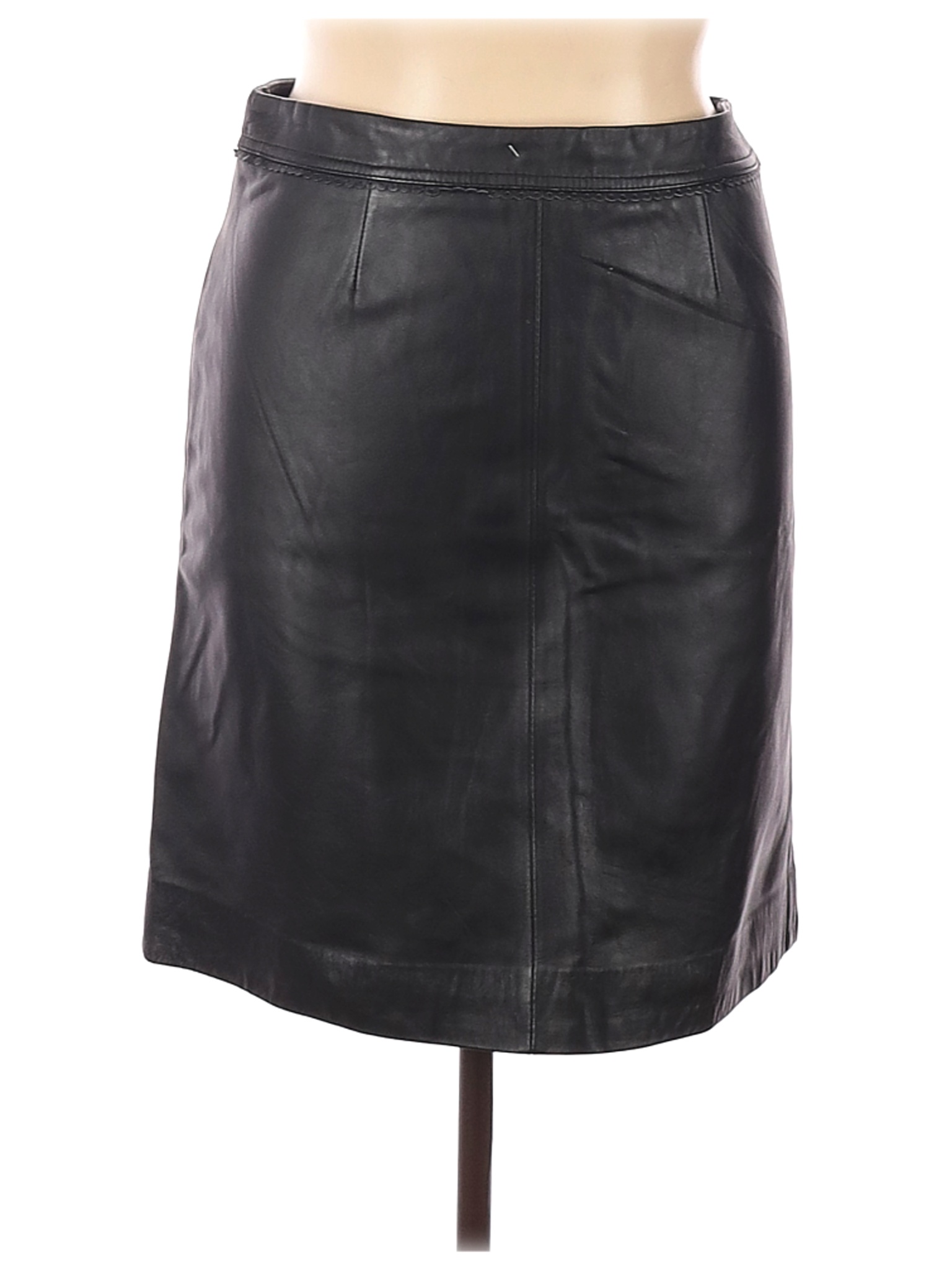 Jaclyn Smith Women Black Leather Skirt 16 | eBay