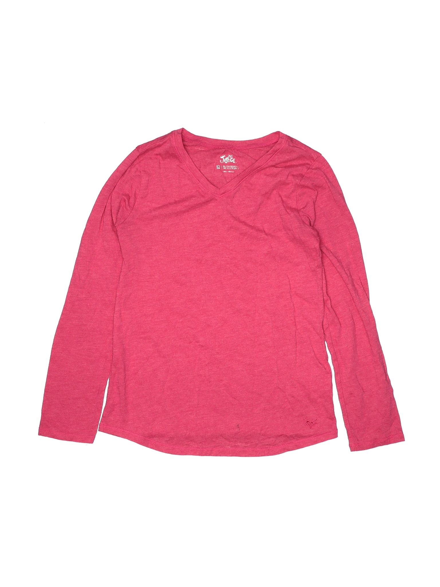 Justice Girls Pink Long Sleeve T-Shirt 12 | eBay