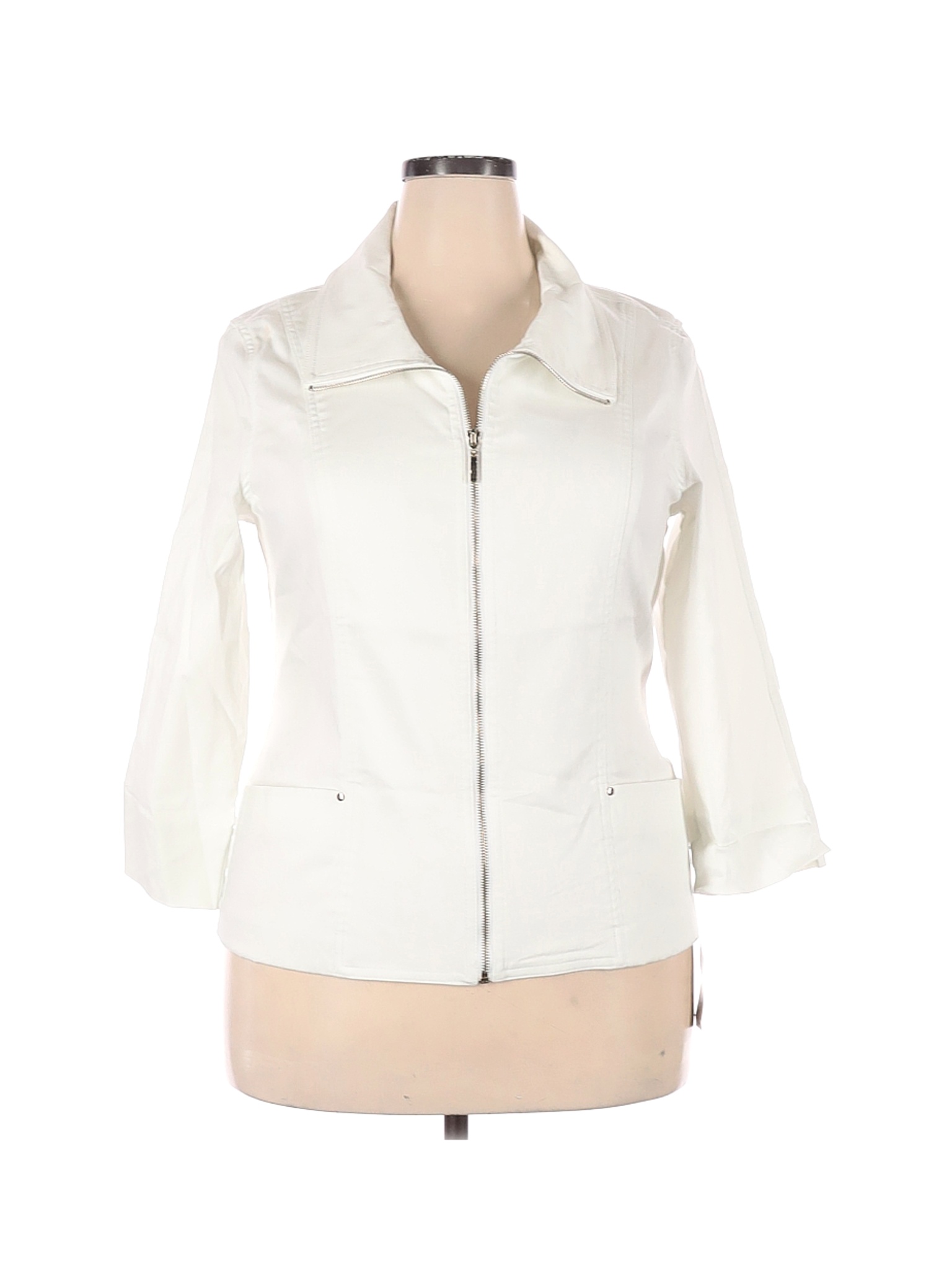 NWT JM Collection Women White Jacket 14 | eBay