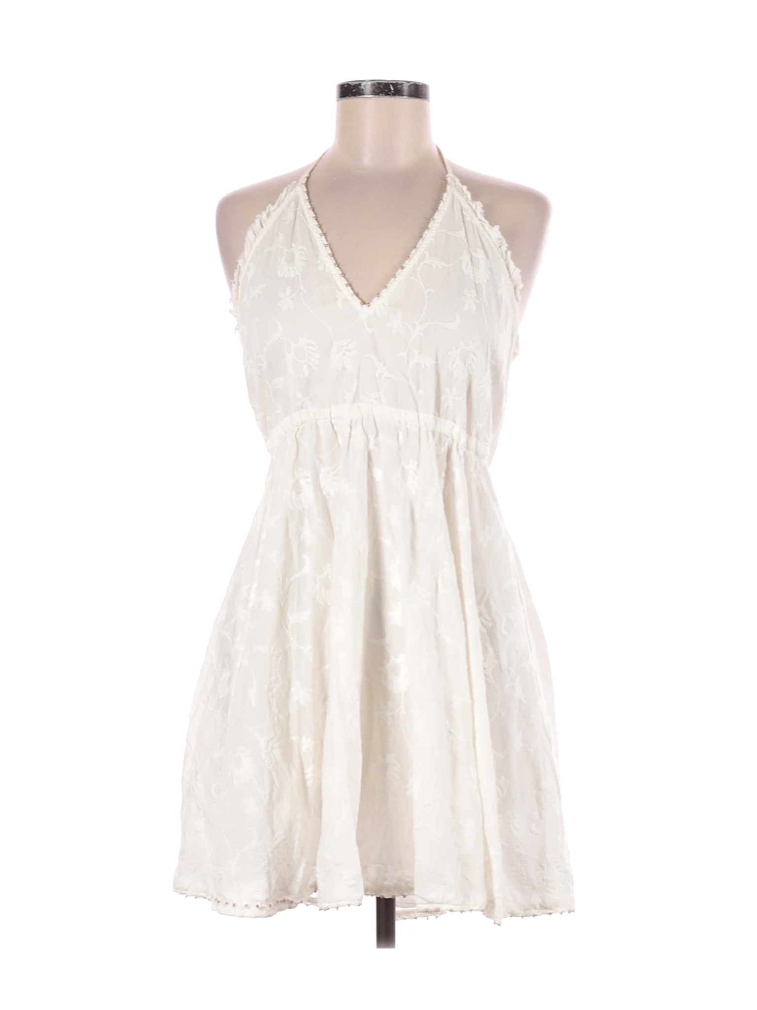 Zara Women White Casual Dress M | eBay