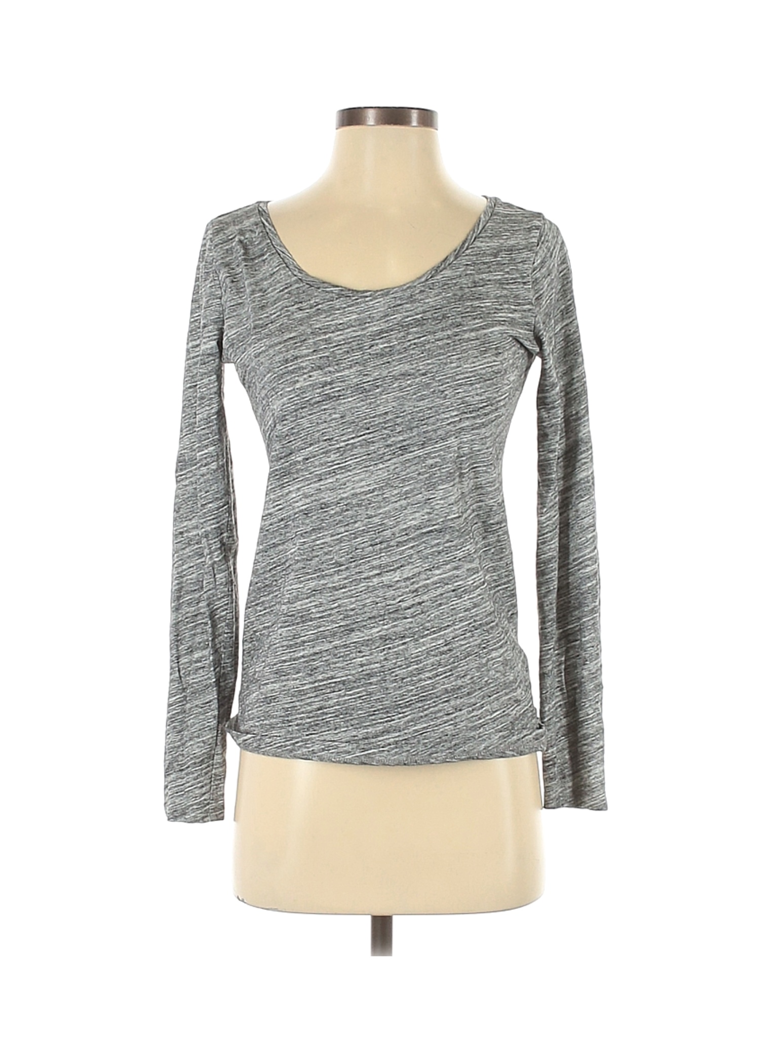 Ann Taylor LOFT Women Gray Long Sleeve T-Shirt S | eBay