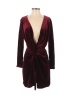 Lioness Solid Colored Burgundy Cocktail Dress Size XS - photo 1