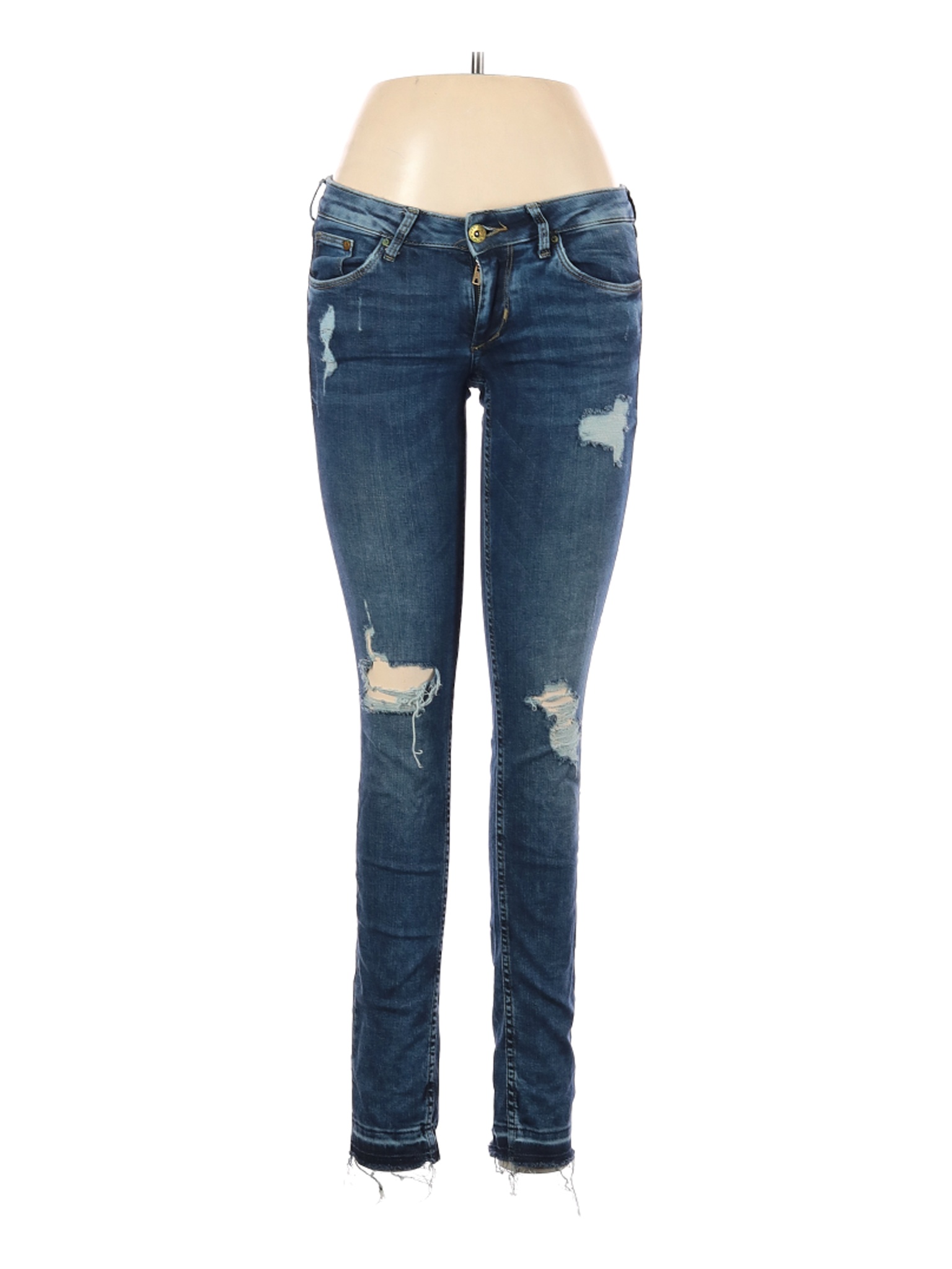 dark blue denim jeans women's