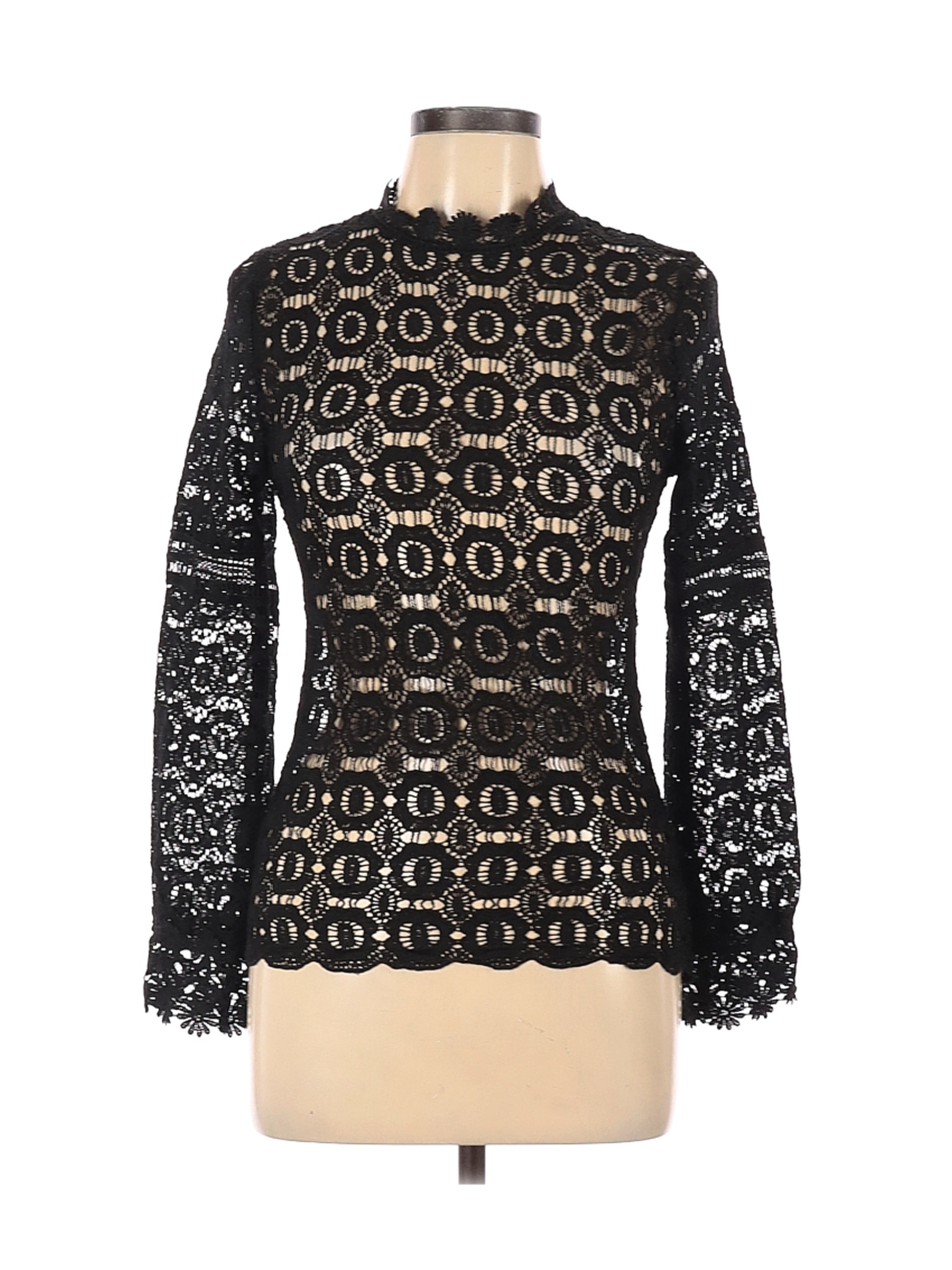 Fashion & Best Women Black Long Sleeve Blouse L | eBay