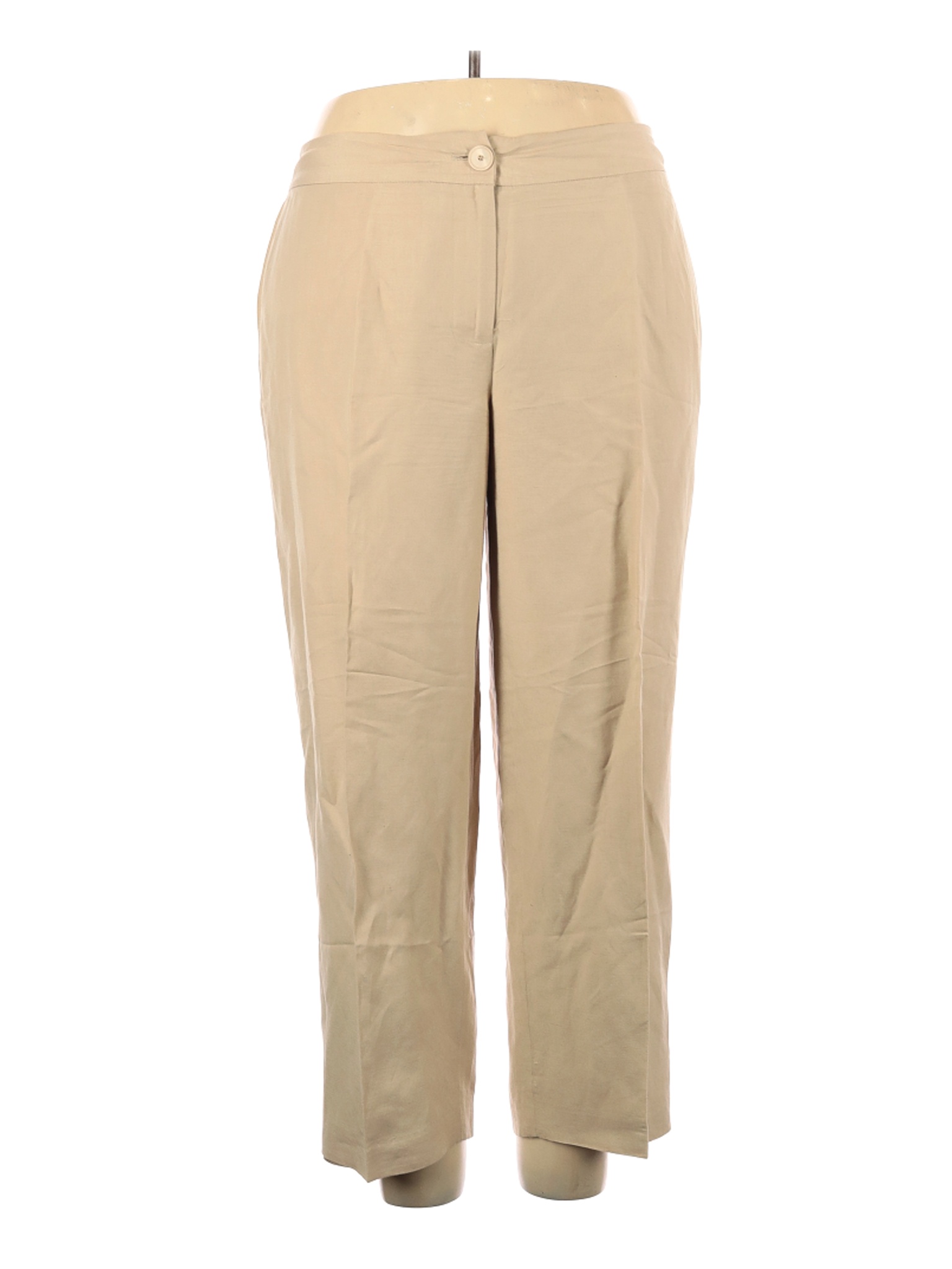 Kate Hill Women Brown Linen Pants 18 Plus | eBay