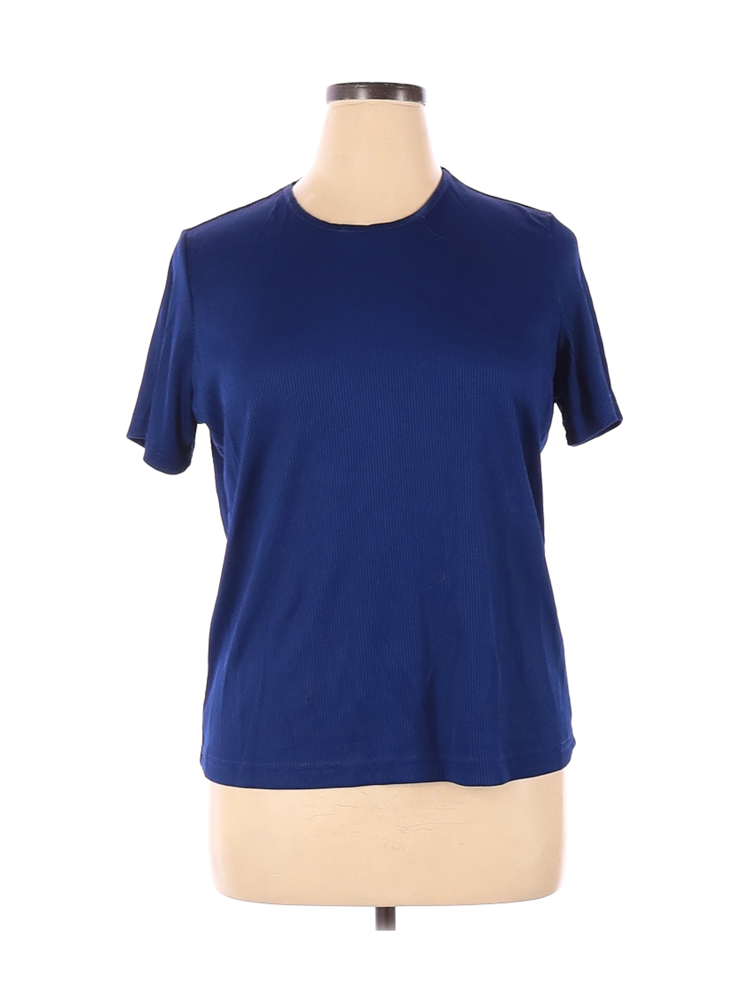 Allison Daley Women Blue Short Sleeve Top XL | eBay