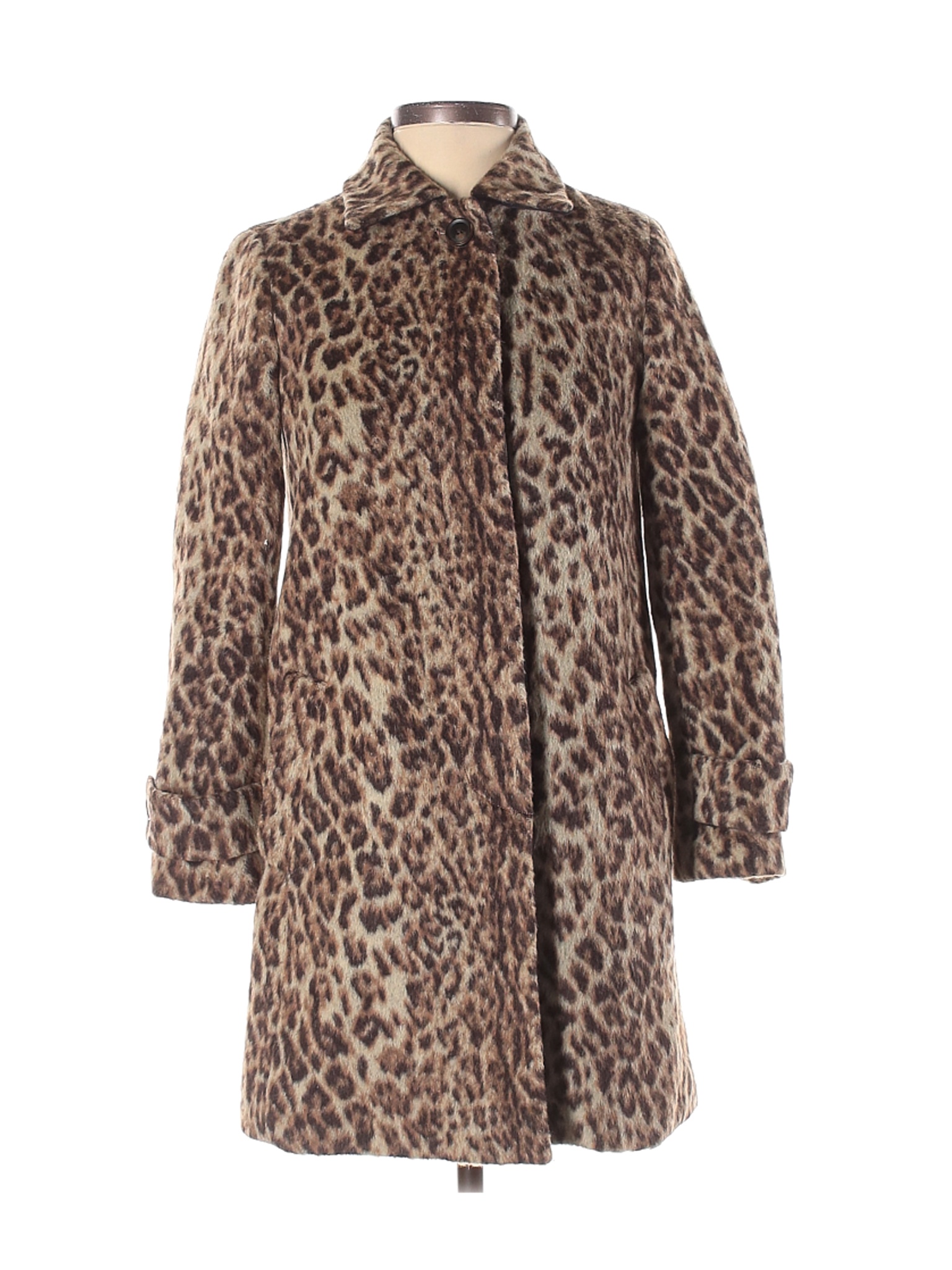 J crew topcoat in double clearance leopard