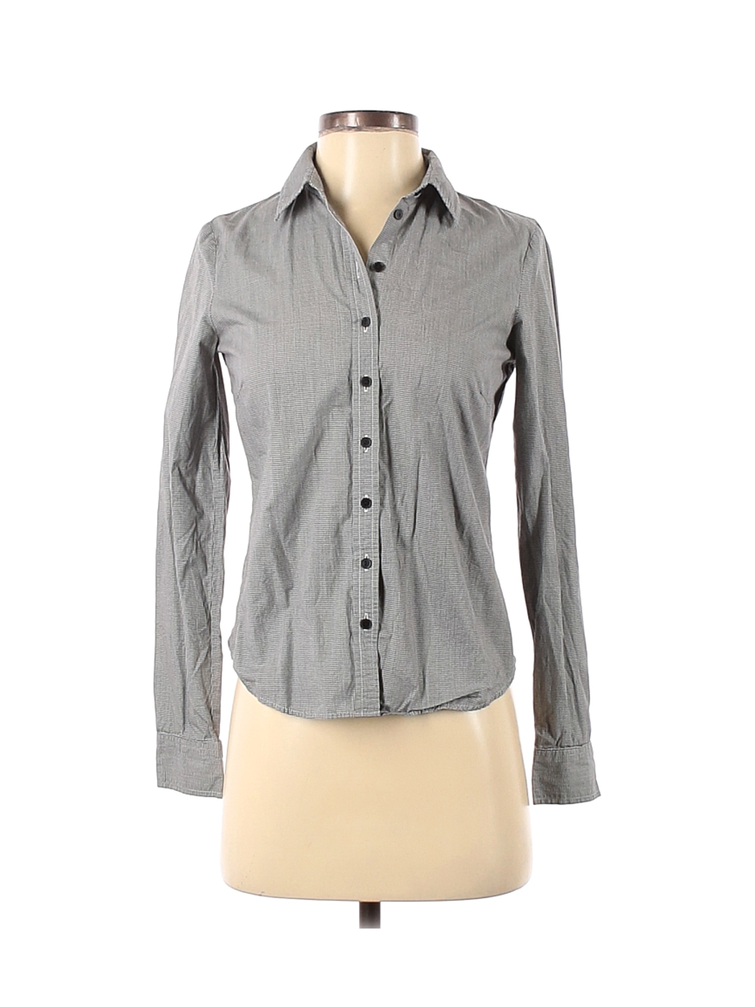 More & More Women Gray Long Sleeve Button-Down Shirt 34 eur | eBay