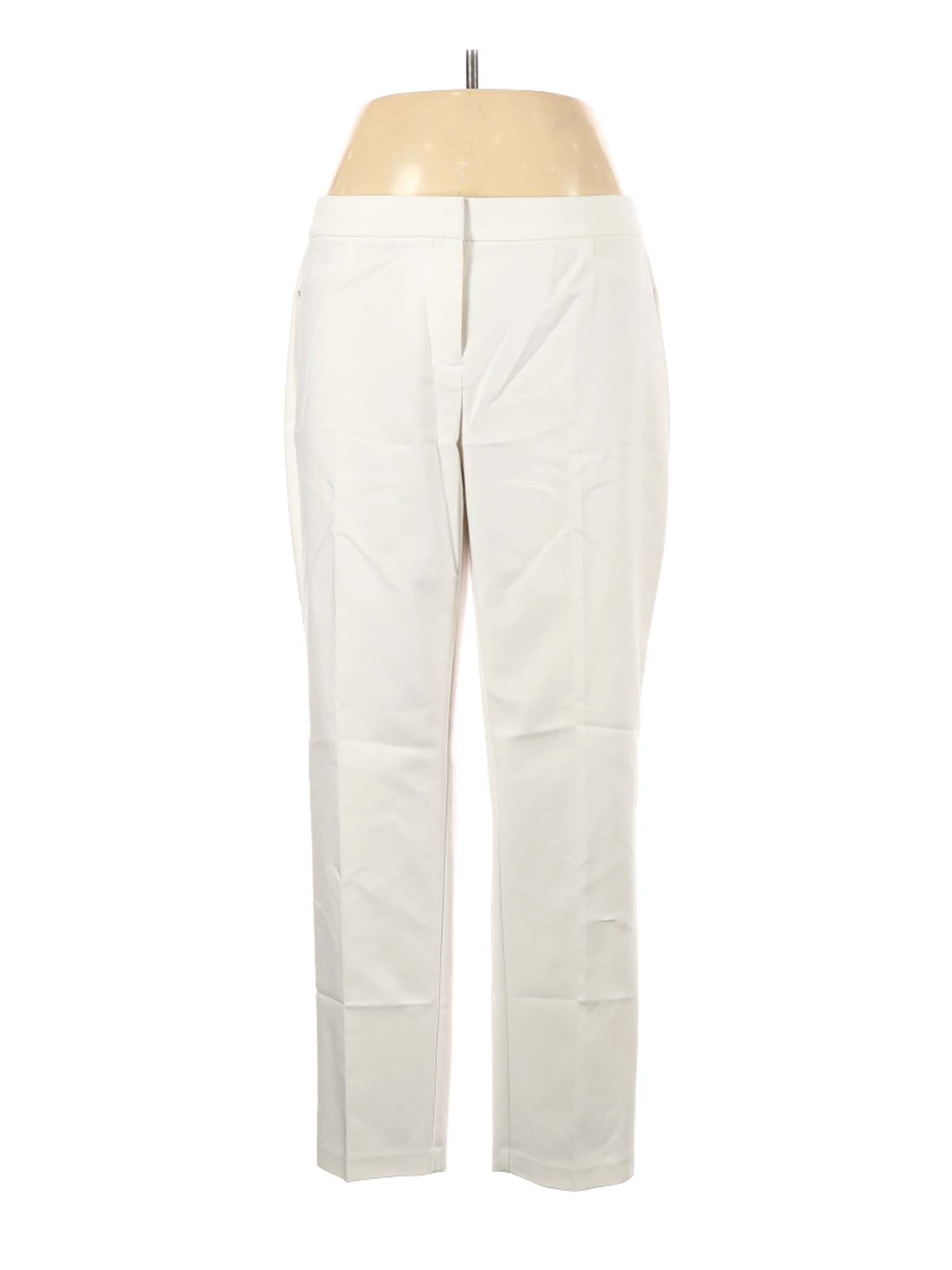 Rafaella Women White Casual Pants 12 | eBay
