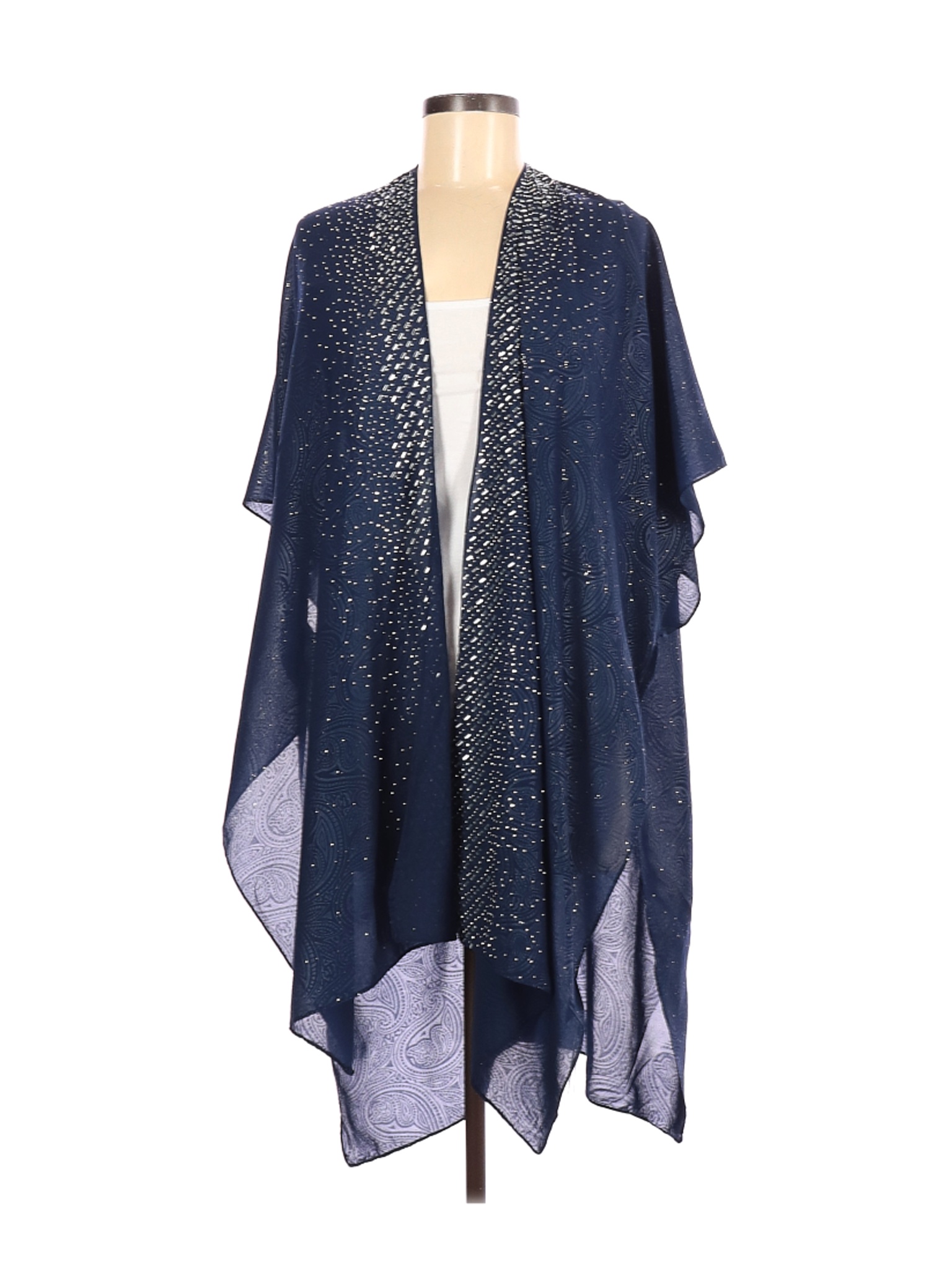 NWT Jessica McClintock Women Blue Kimono One Size | eBay