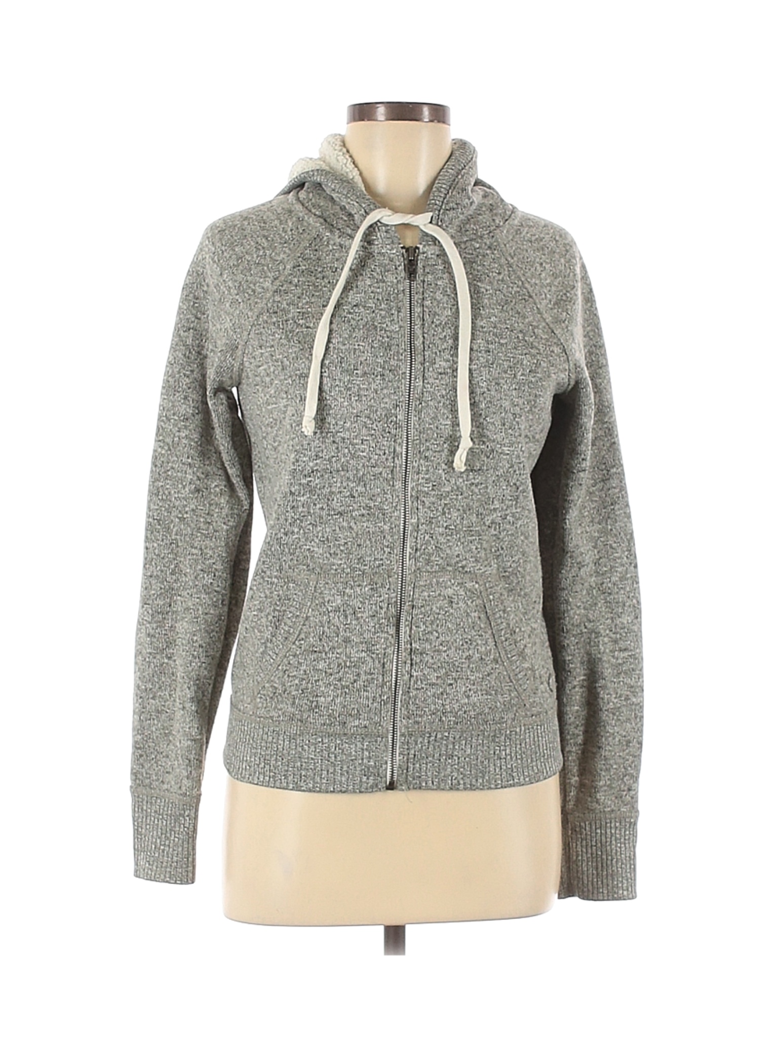 American Eagle Outfitters Women Gray Zip Up Hoodie M | eBay