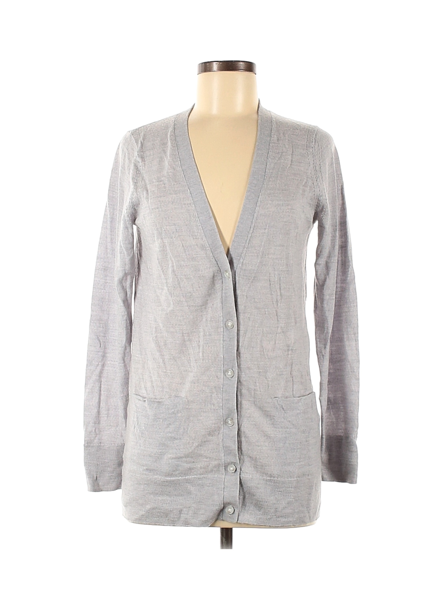 Banana Republic Women Gray Wool Cardigan M | eBay