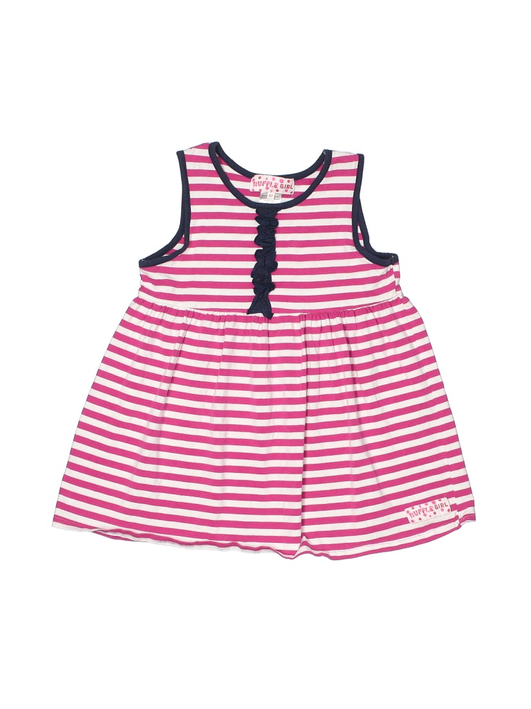 Ruffle Girl Stripes Pink Dress Size 12 (big kids) - photo 1