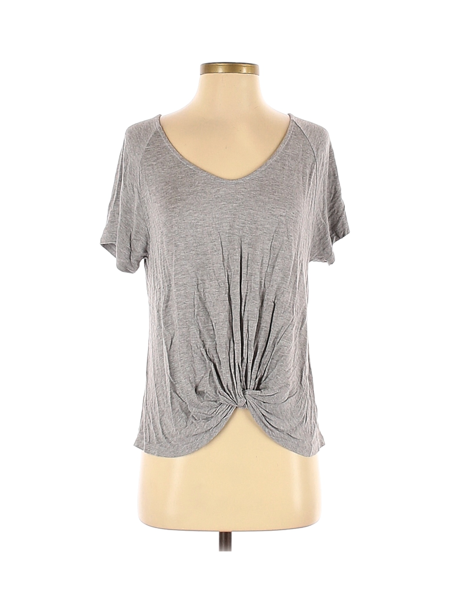 Wasabi + mint Women Gray Short Sleeve T-Shirt S | eBay