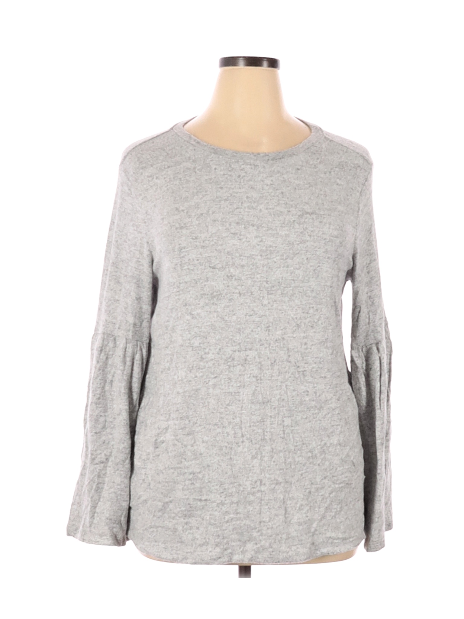 Philosophy Republic Clothing Women Gray Long Sleeve Top L | eBay