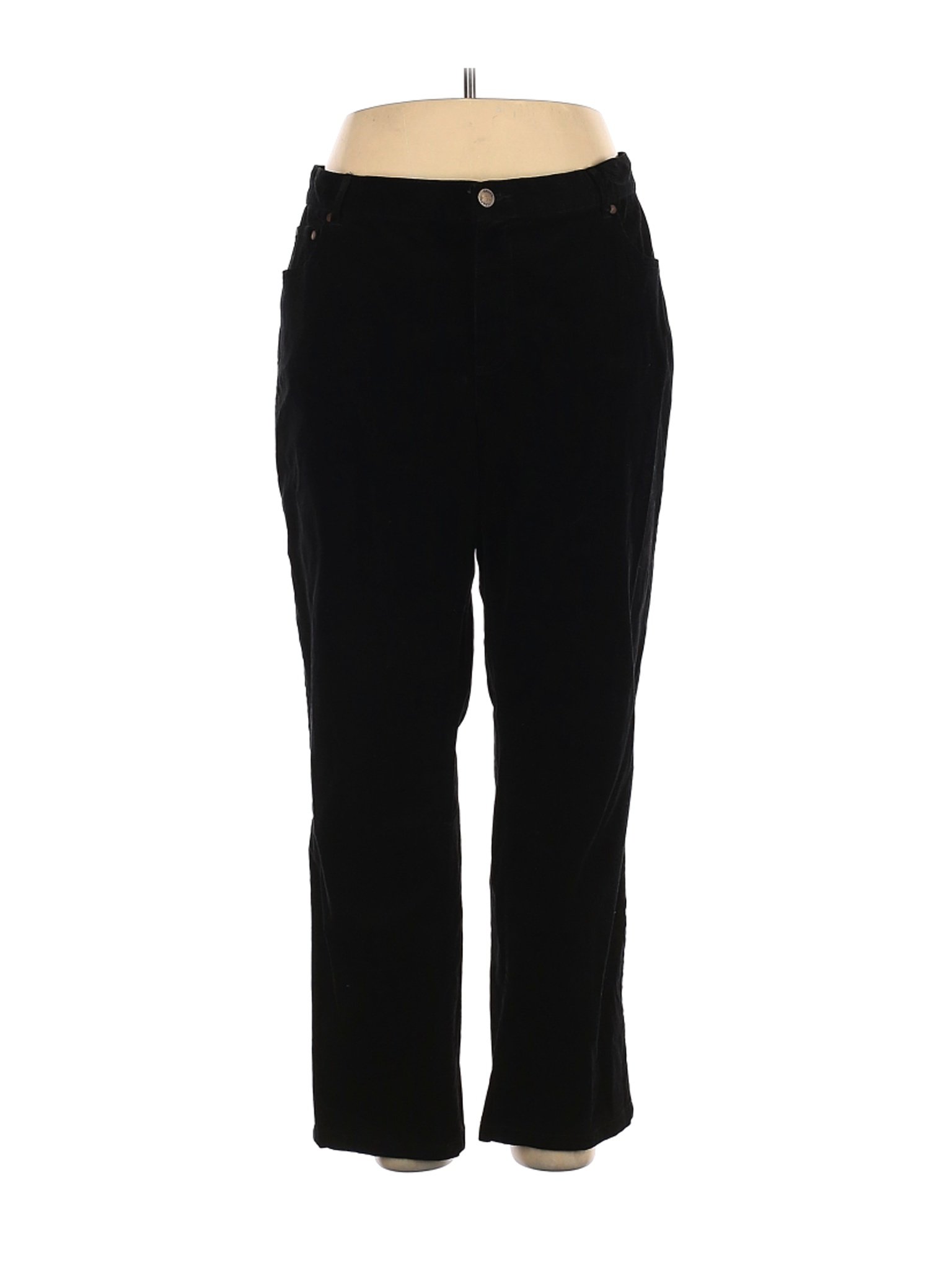Chaps Women Black Velour Pants 18 Plus | eBay