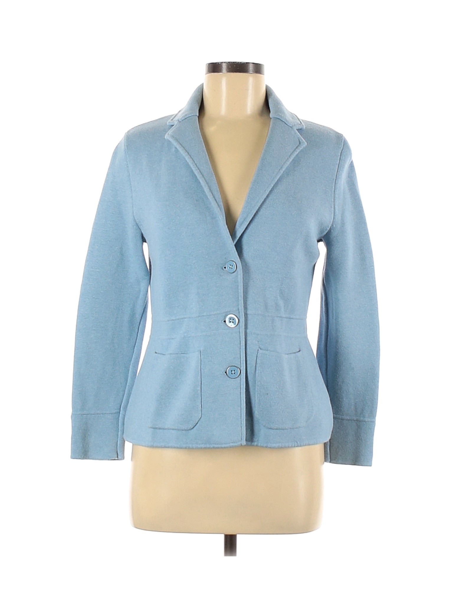 Talbots Women Blue Blazer M Petites | eBay