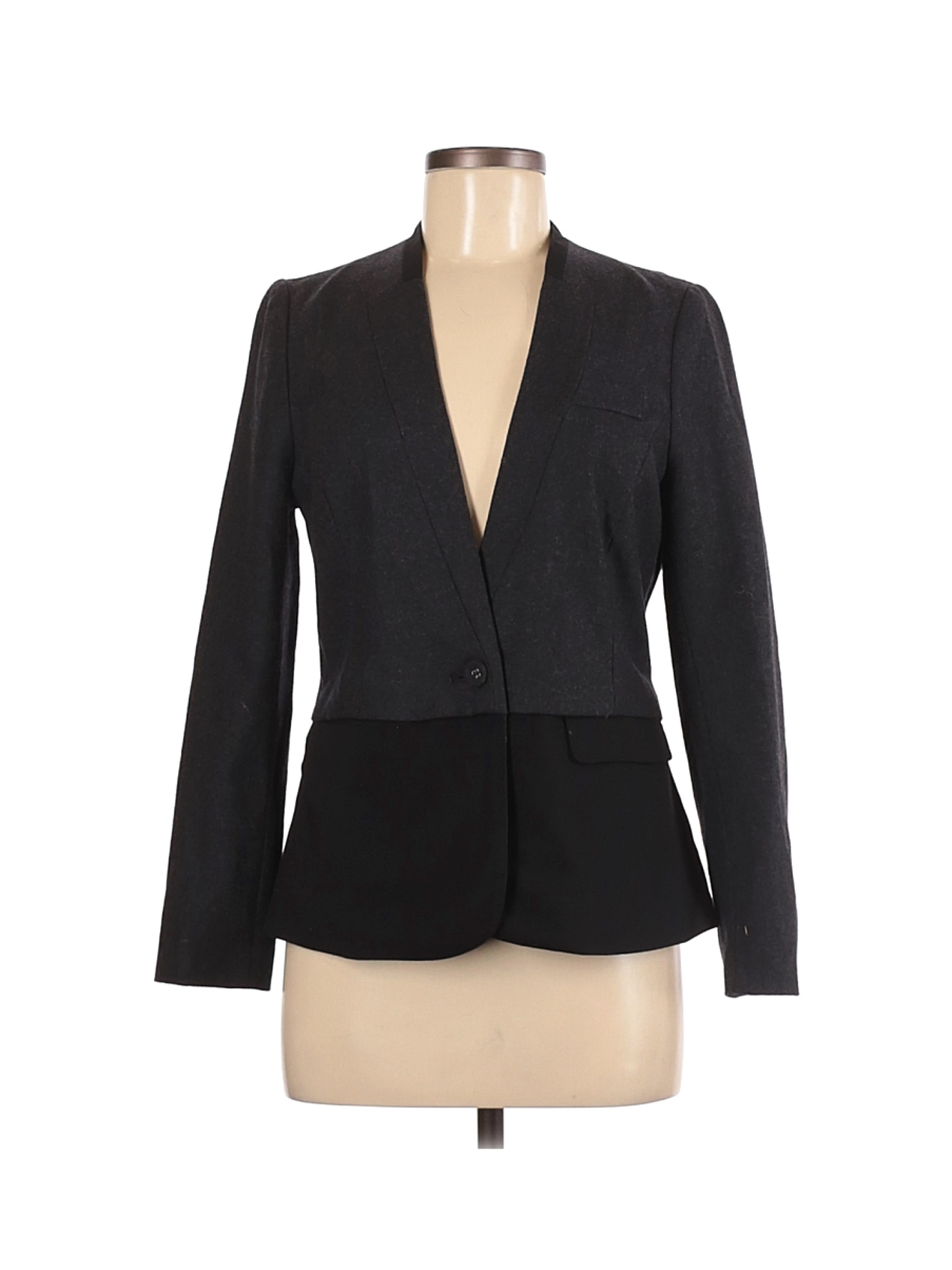 Simply Vera Vera Wang Women Black Wool Blazer M Petites | eBay