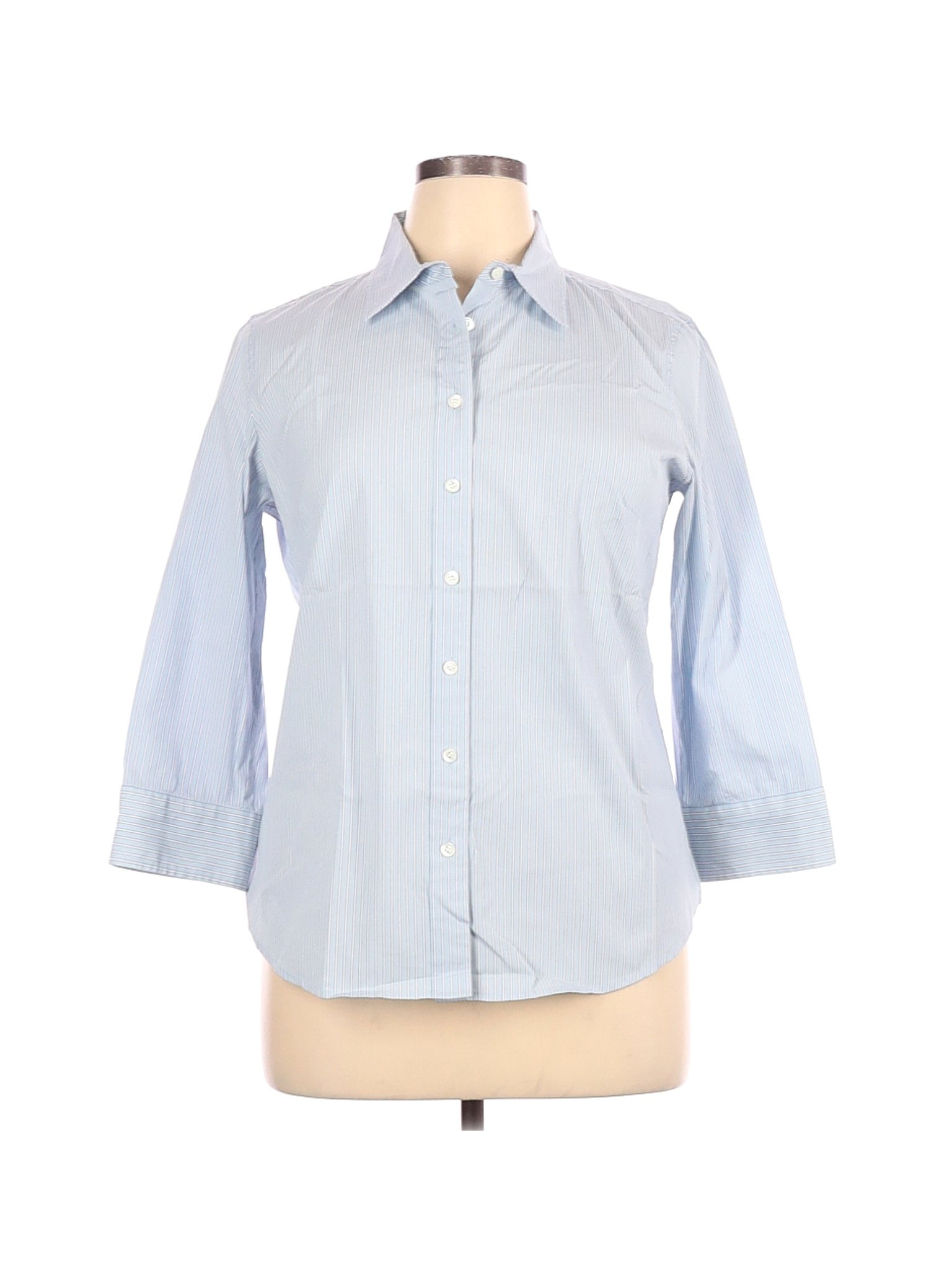 Haberdashery for J.Crew Women White 3/4 Sleeve Button-Down Shirt XL | eBay