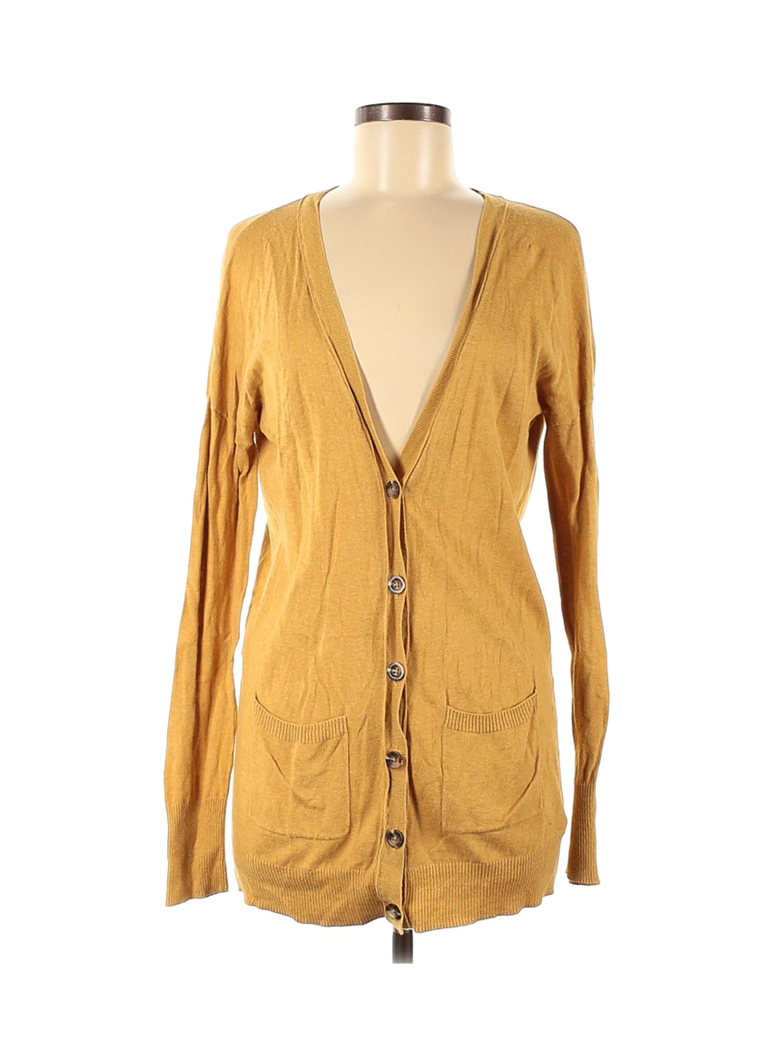 Mossimo Supply Co. Women Yellow Cardigan M | eBay
