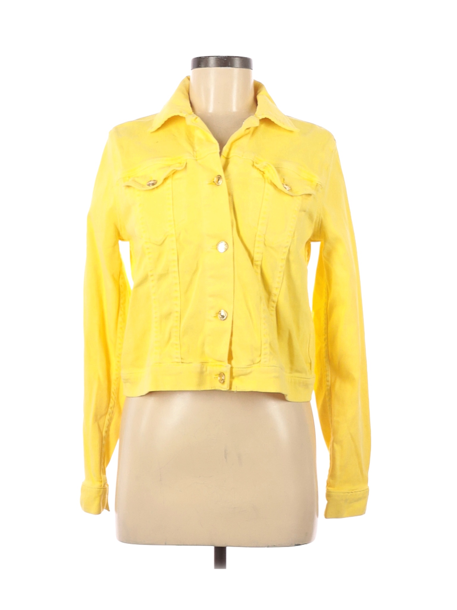 NWT MICHAEL Michael Kors Women Yellow Denim Jacket M | eBay