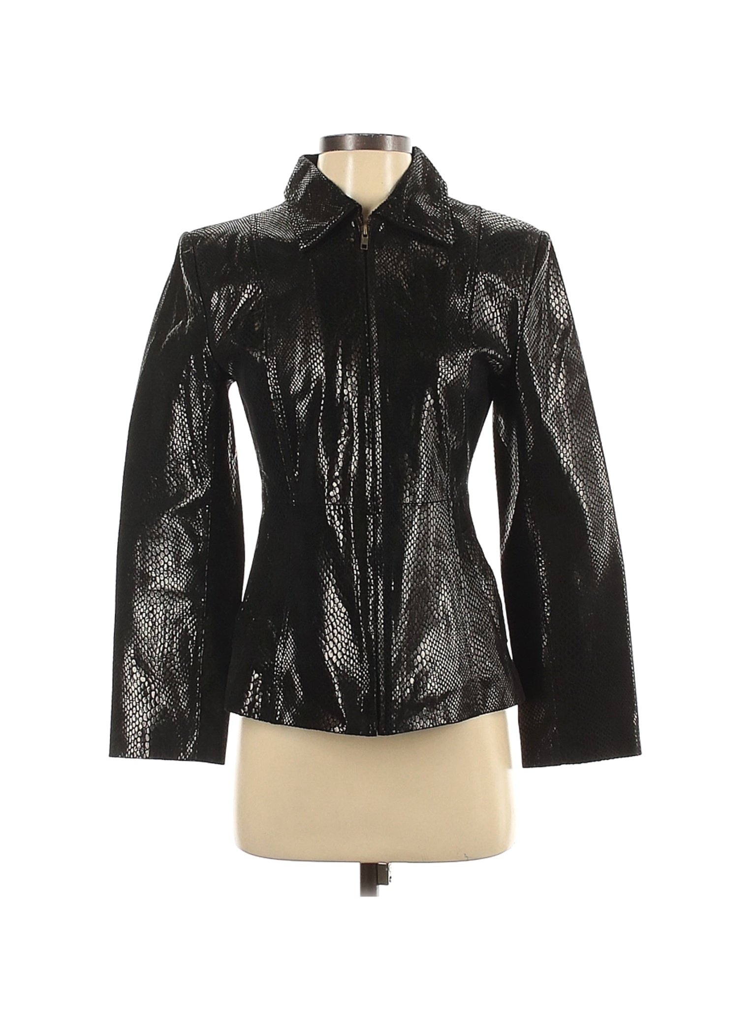 Raffaelo Leather Women Black Leather Jacket XS | eBay