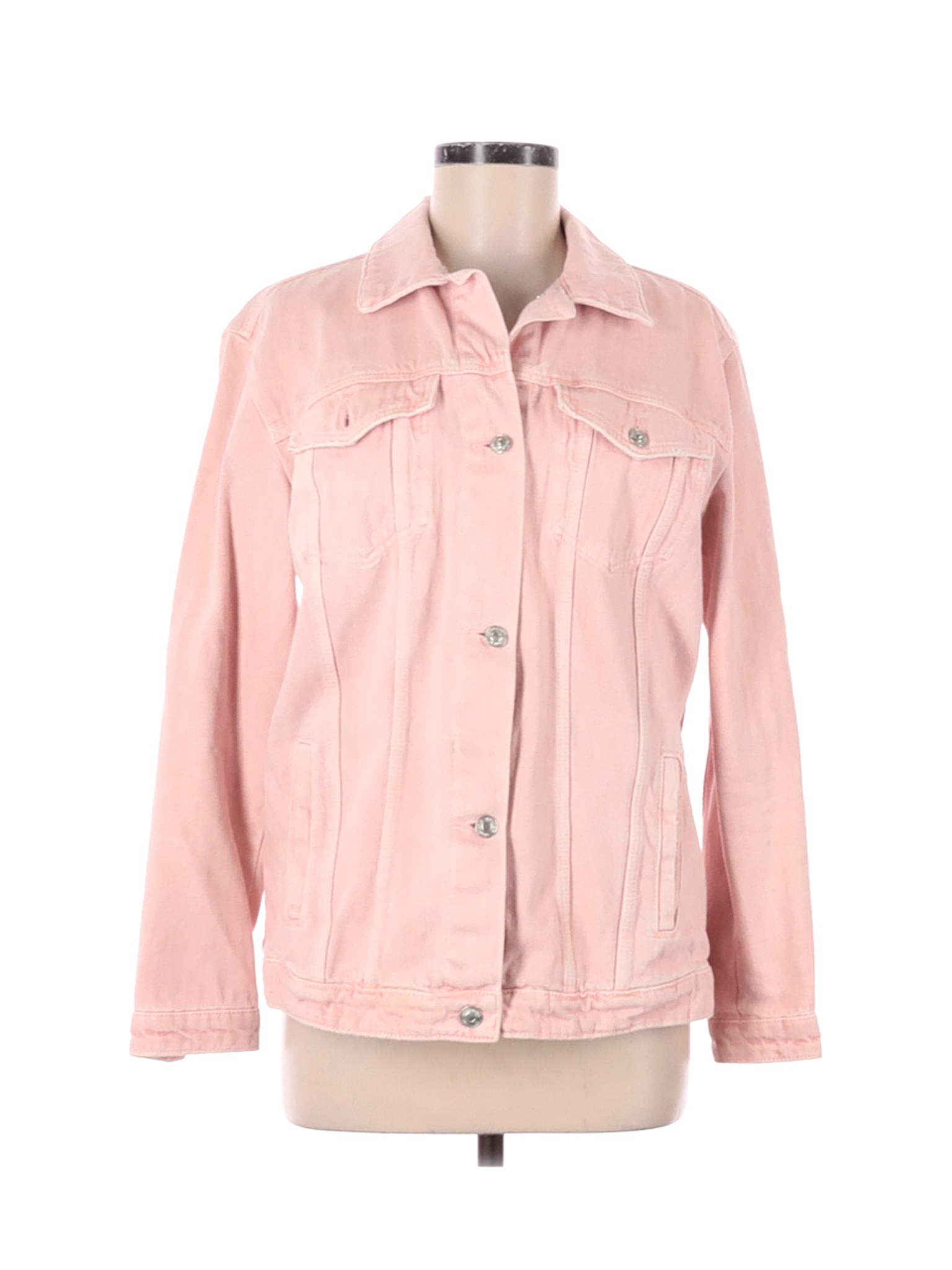 Stradivarius Women Pink Denim Jacket M | eBay
