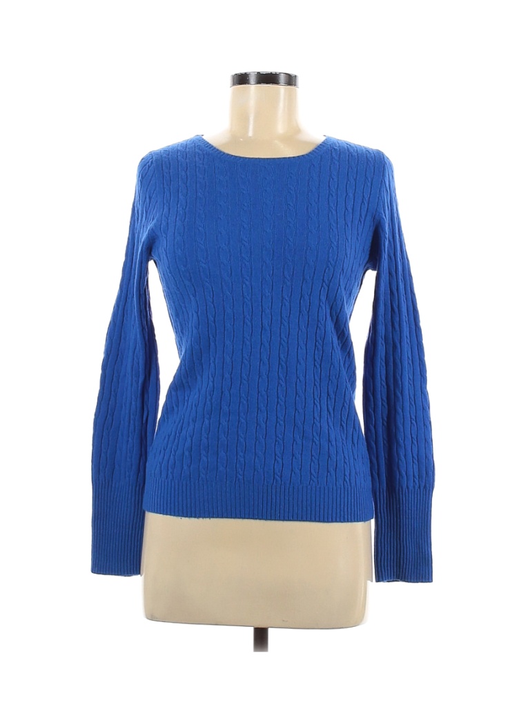 J.Crew Solid Blue Wool Pullover Sweater Size M - 84% off | thredUP