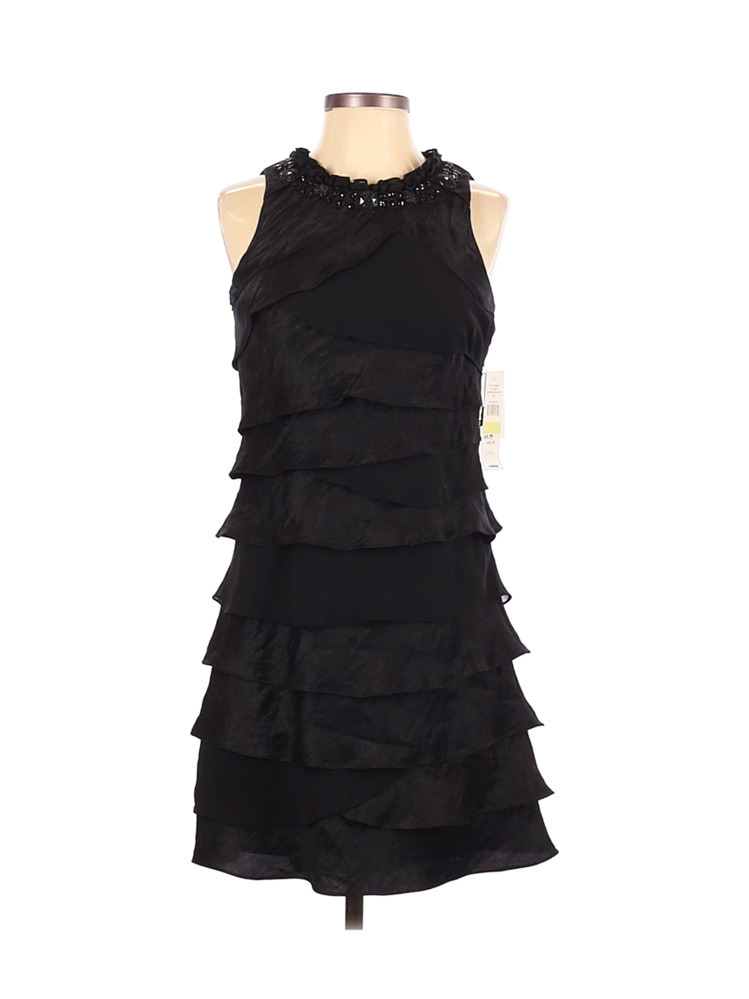 NWT S.L. Fashions Women Black Cocktail Dress 4 Petites | eBay