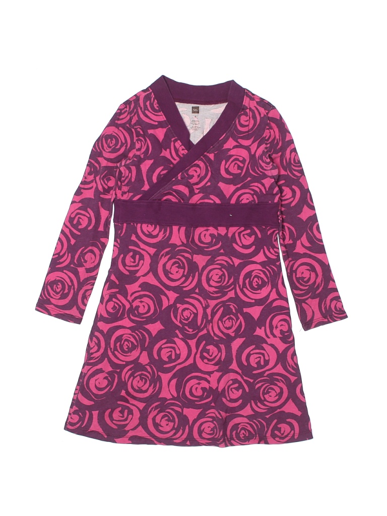 Tea 100% Cotton Purple Dress Size 8 - photo 1