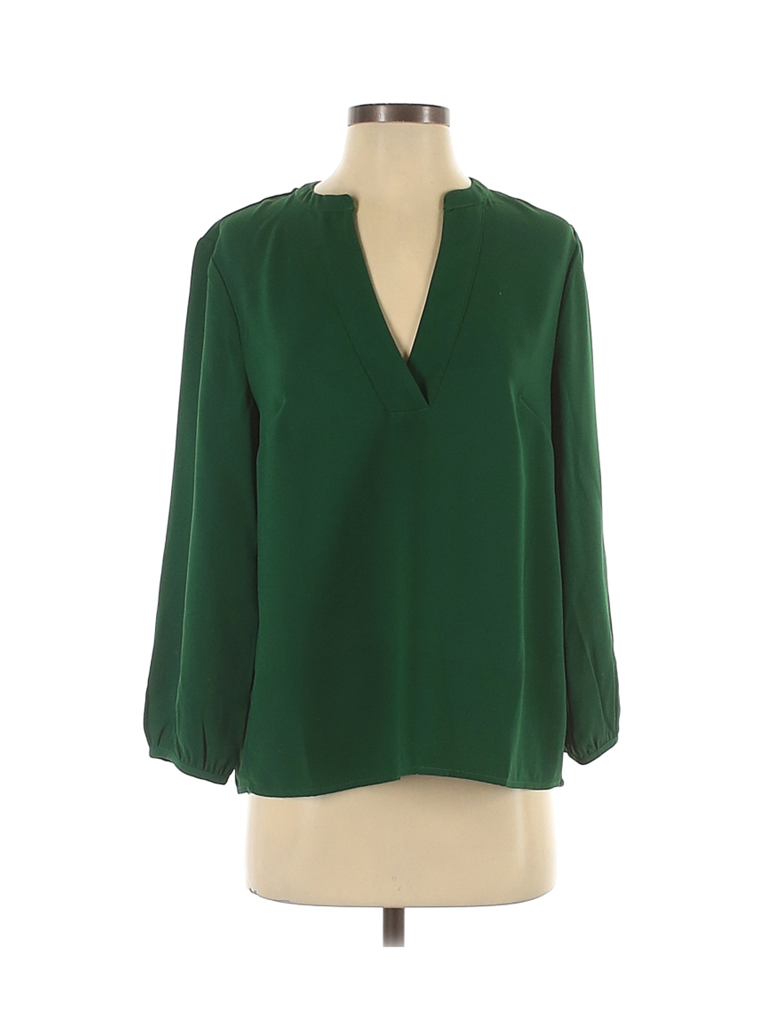 J.Crew Women Green Long Sleeve Blouse S | eBay