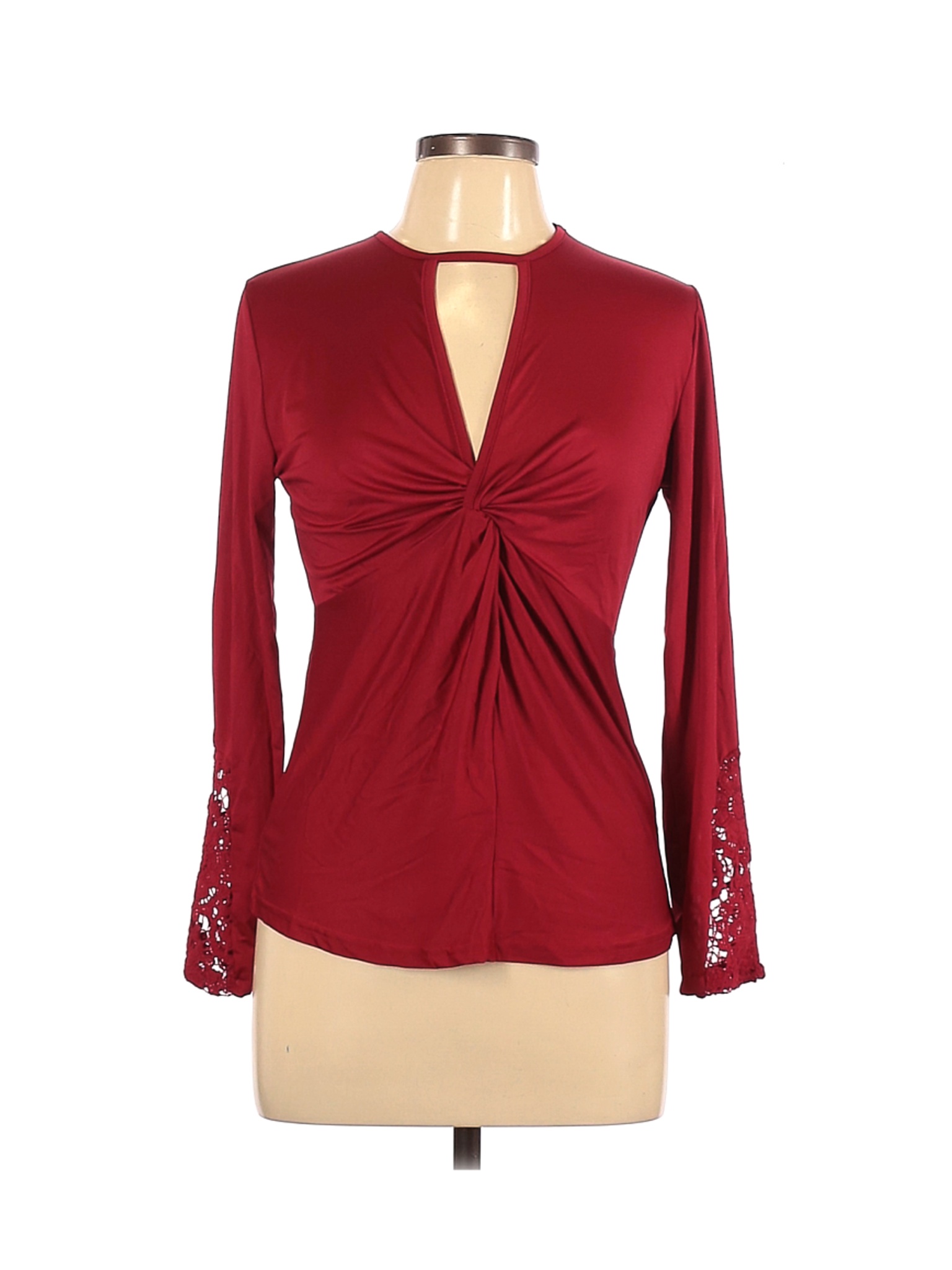 Unbranded Women Red Long Sleeve Top L | eBay