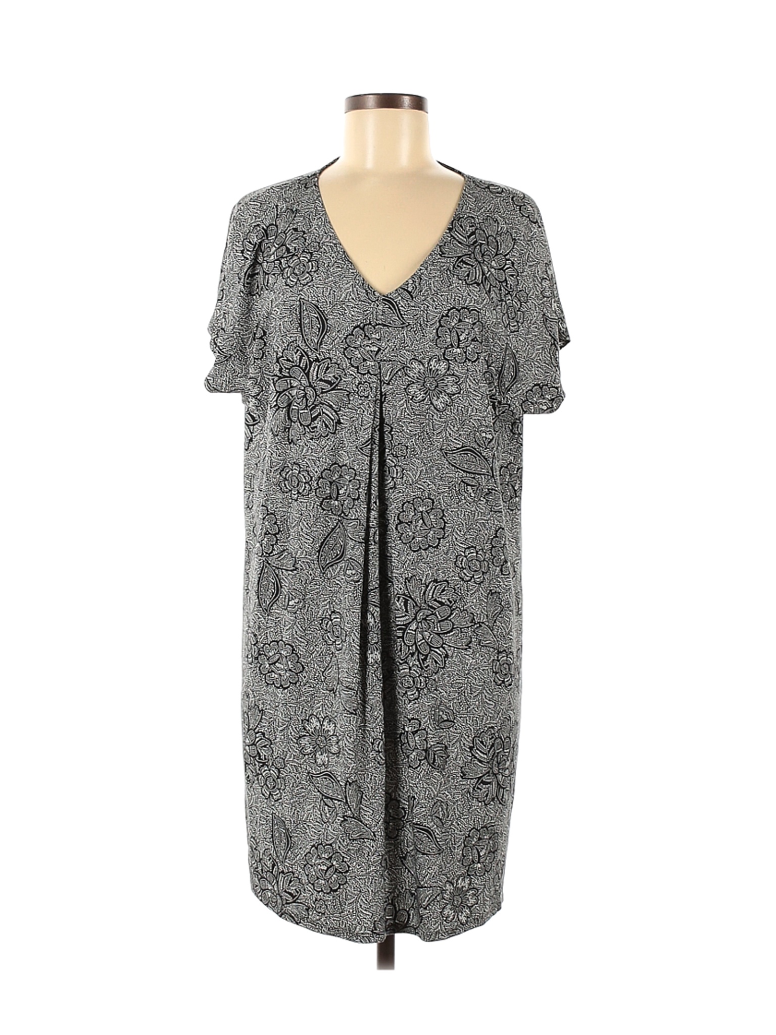 J.Jill Women Gray Casual Dress M Petites | eBay