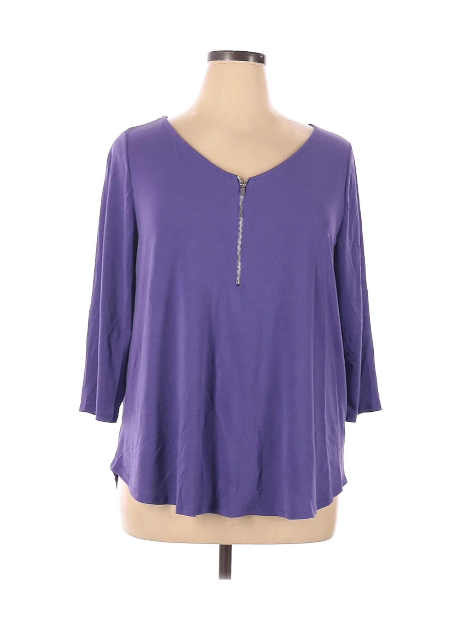 Green Envelope Women Purple Long Sleeve Top XL | eBay