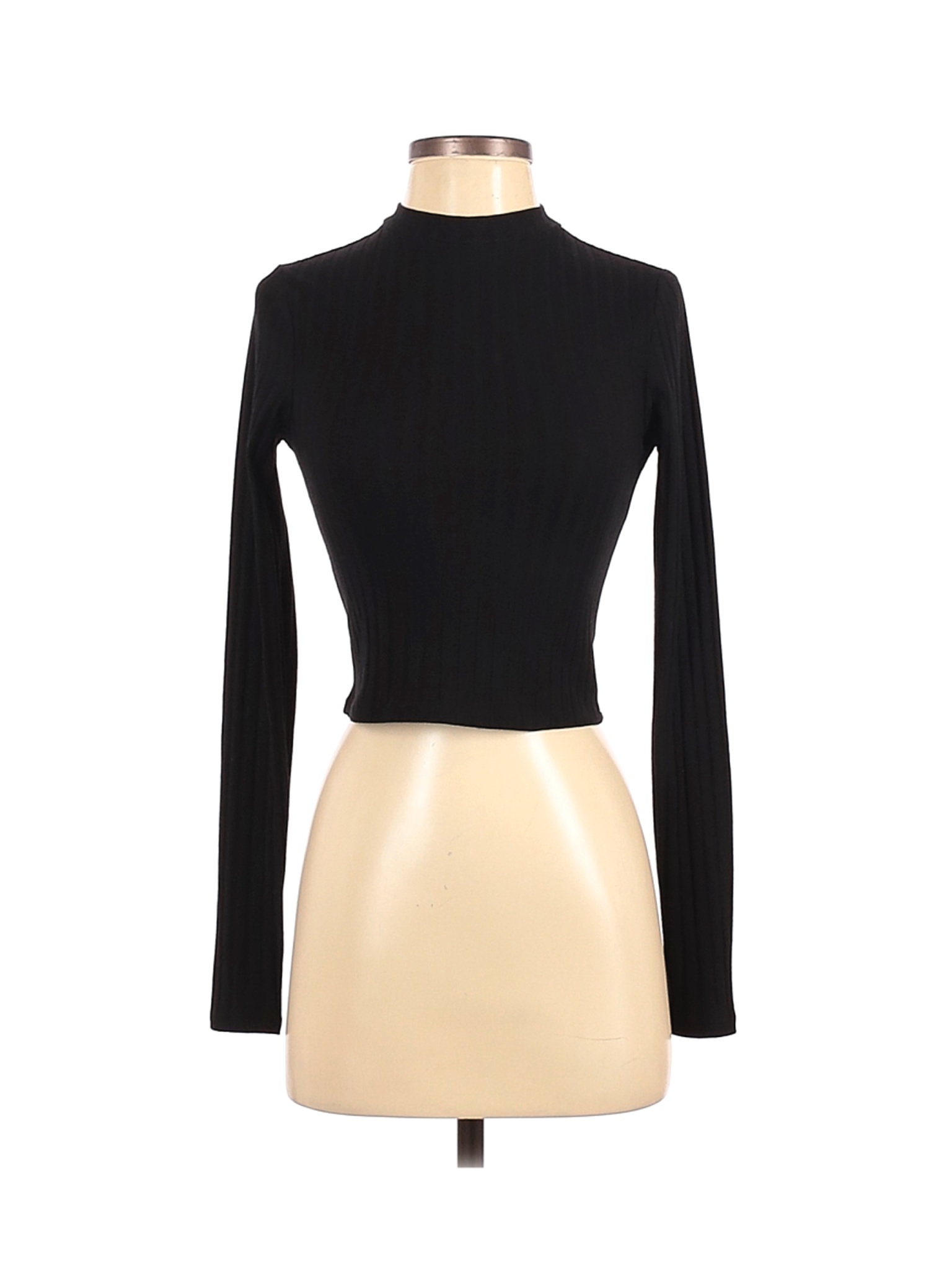 Express One Eleven Women Black Long Sleeve Top XS | eBay