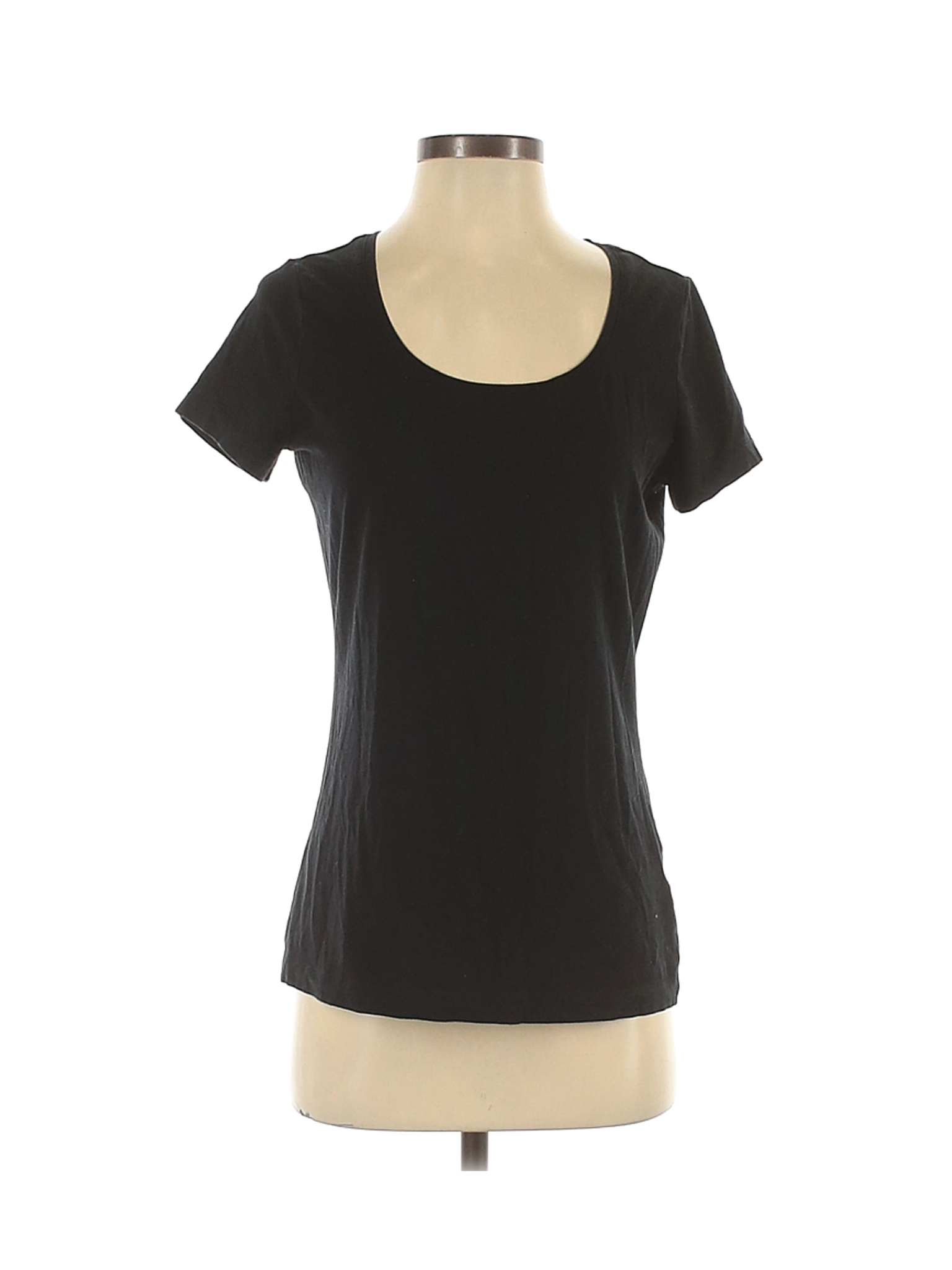 Lands' End Women Black Short Sleeve T-Shirt S | eBay