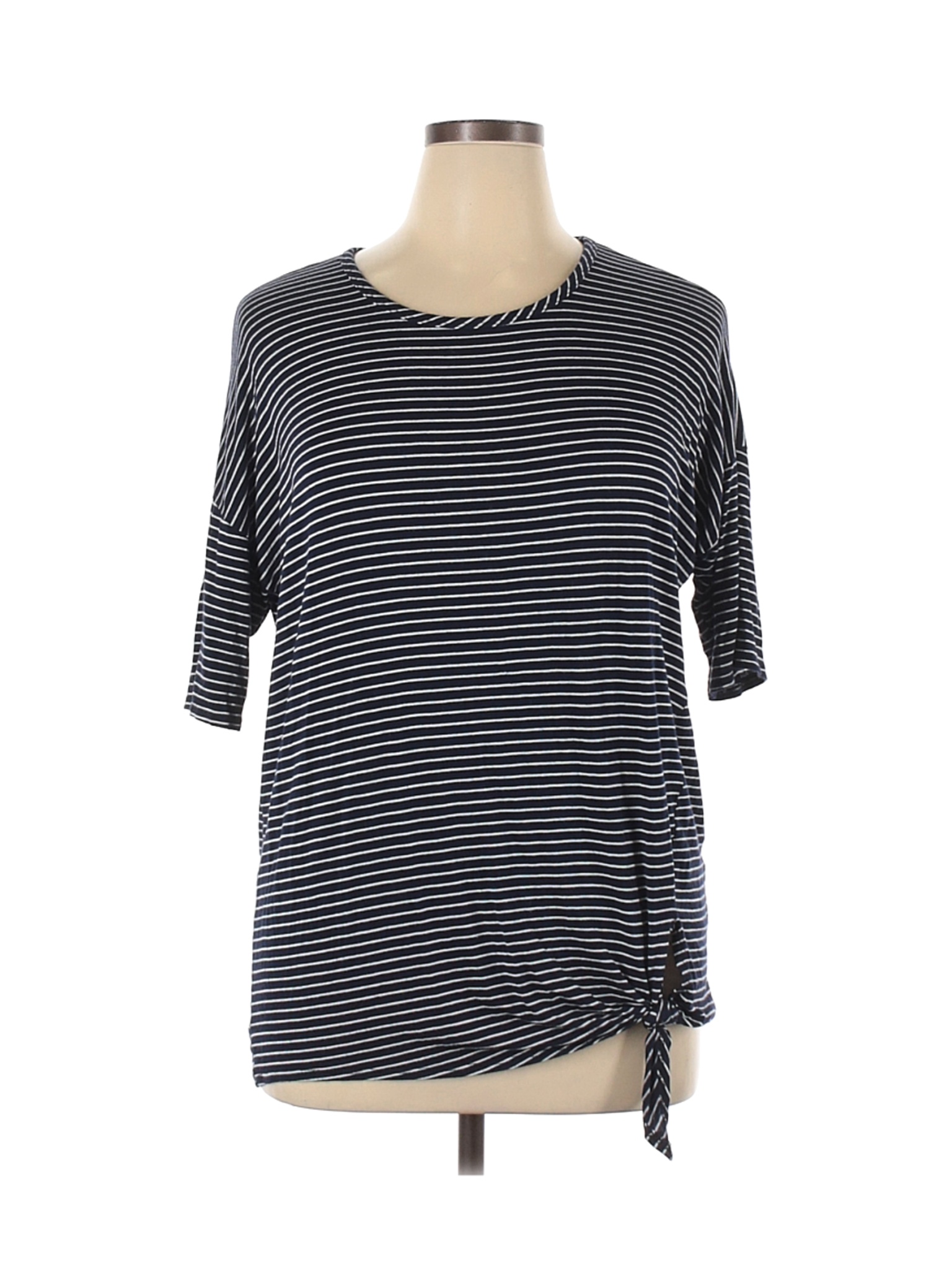 Tiffany & Grey Women Blue Short Sleeve T-Shirt XL | eBay