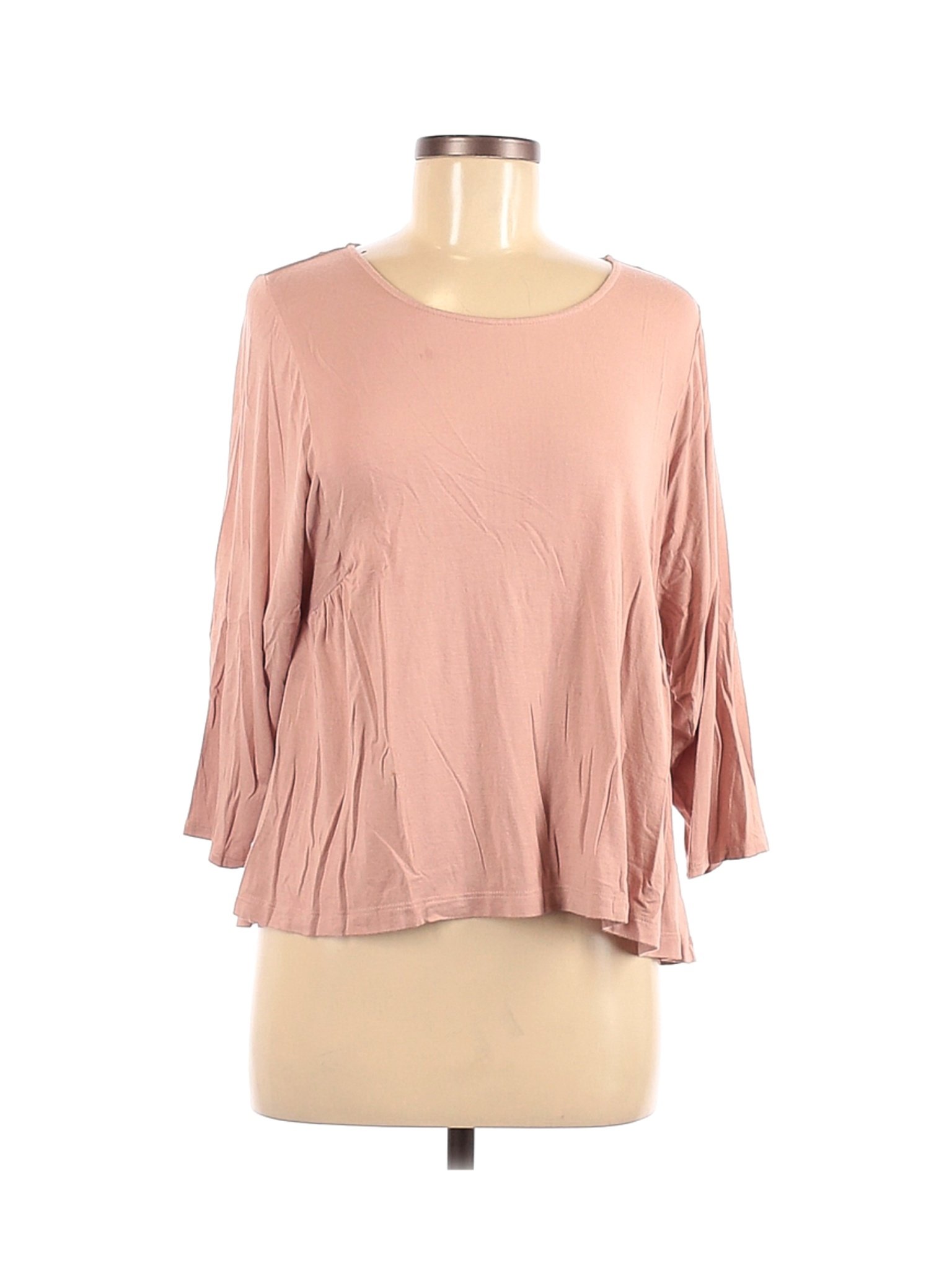 Tahari Women Pink 3/4 Sleeve Top M | eBay
