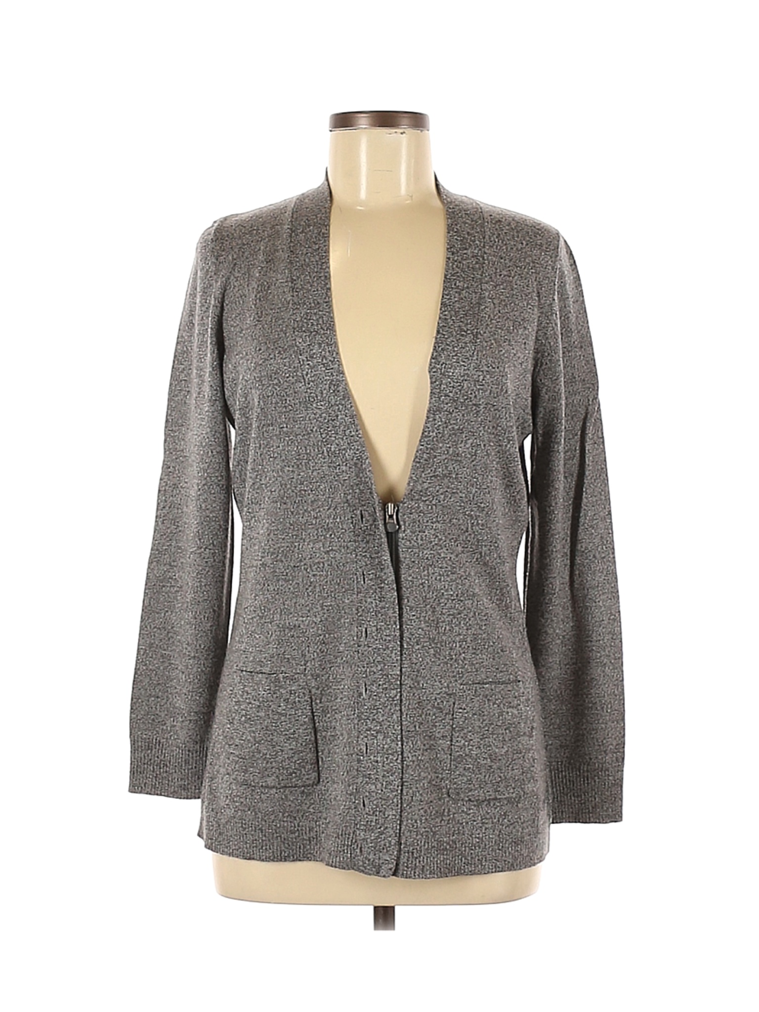 Woolrich Women Gray Wool Cardigan M | eBay