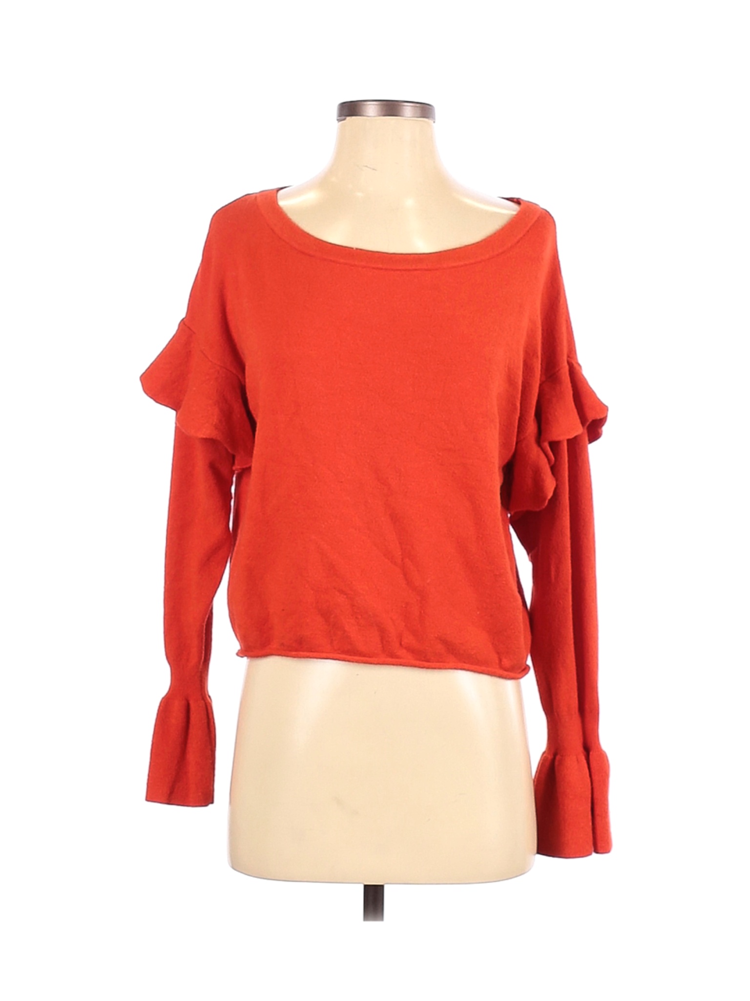 Zara Women Orange Pullover Sweater S | eBay