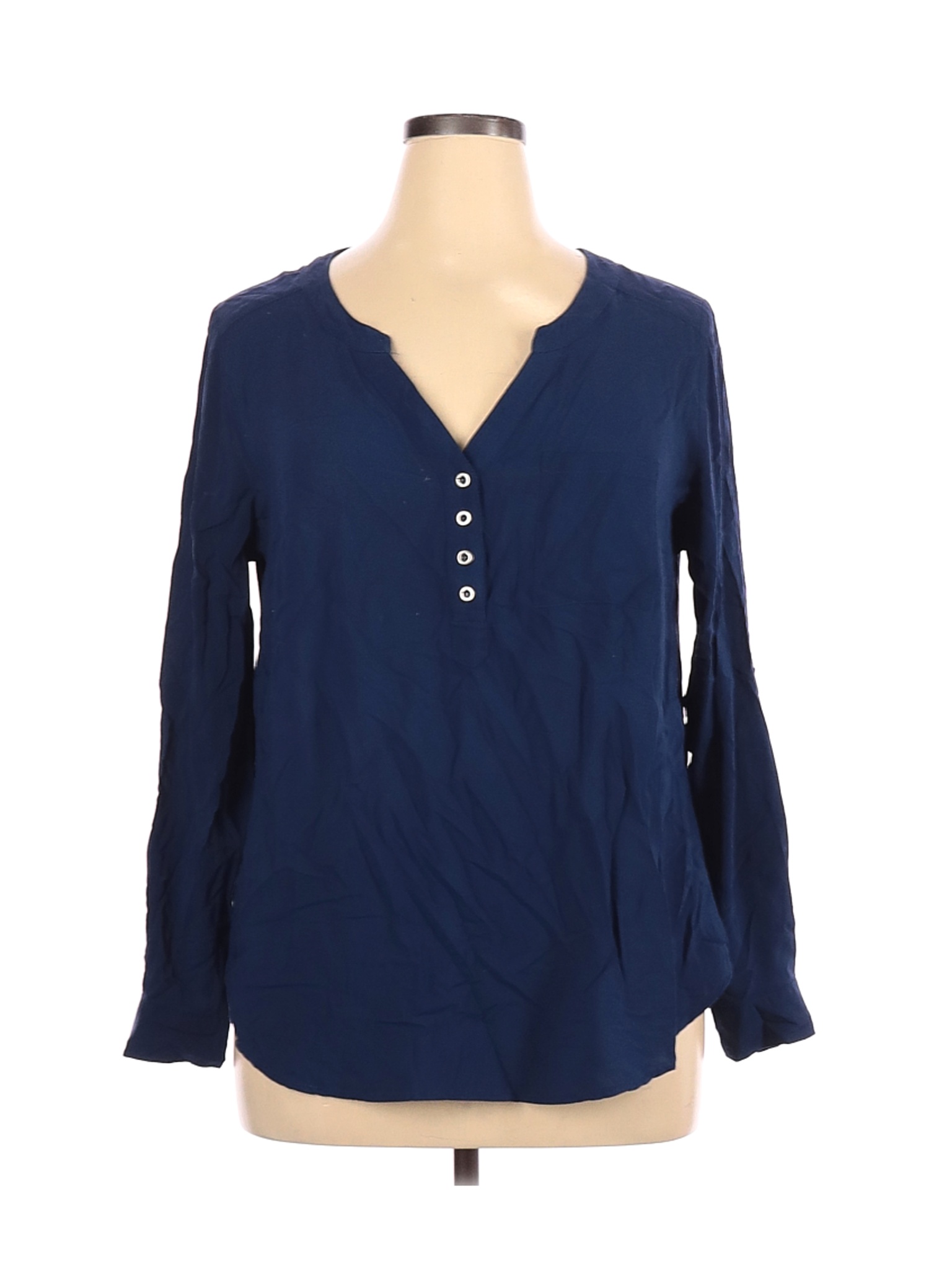 Torrid Women Blue Long Sleeve Blouse 1 Plus | eBay