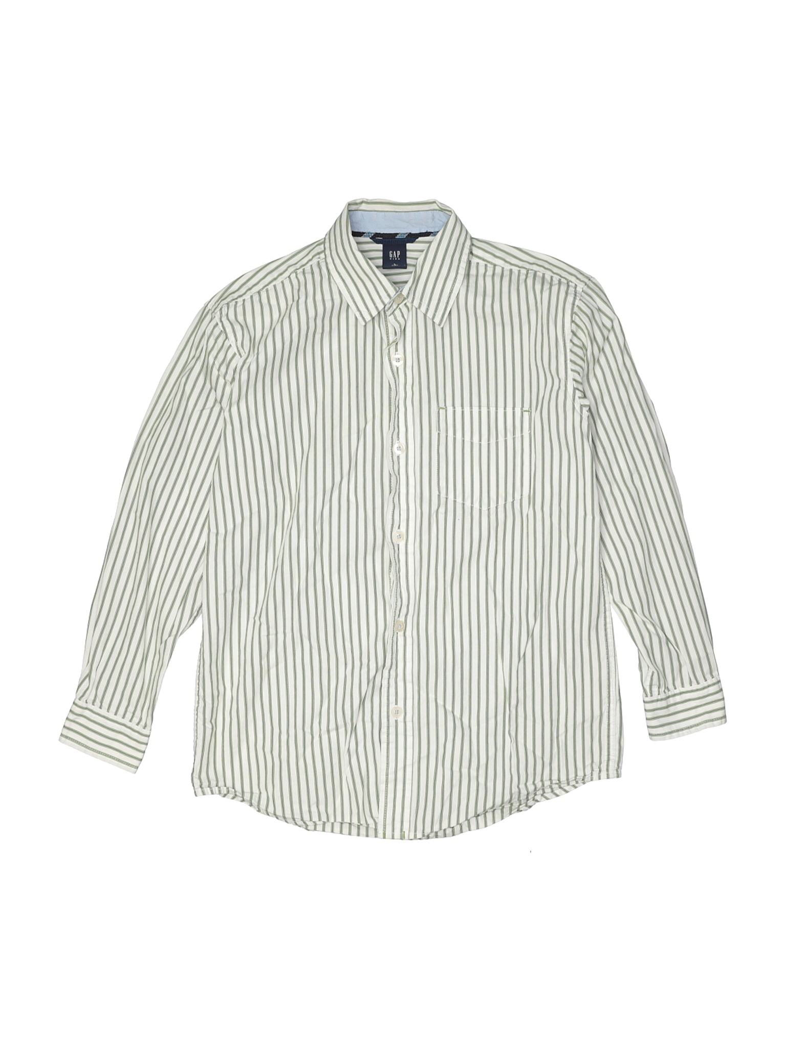 Gap Kids Boys Green Long Sleeve Button-Down Shirt 10 | eBay