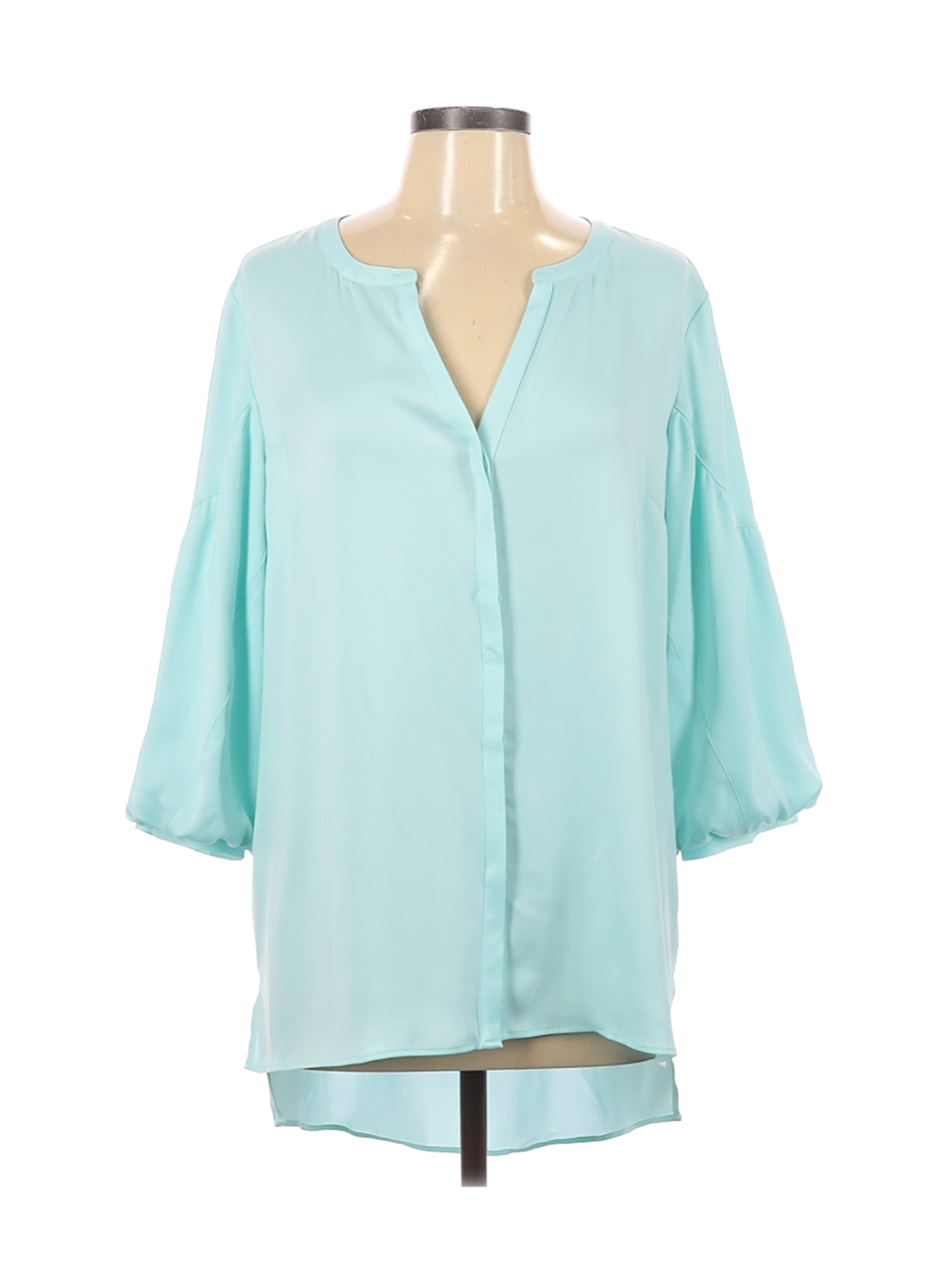 The Limited Women Blue Long Sleeve Blouse L | eBay